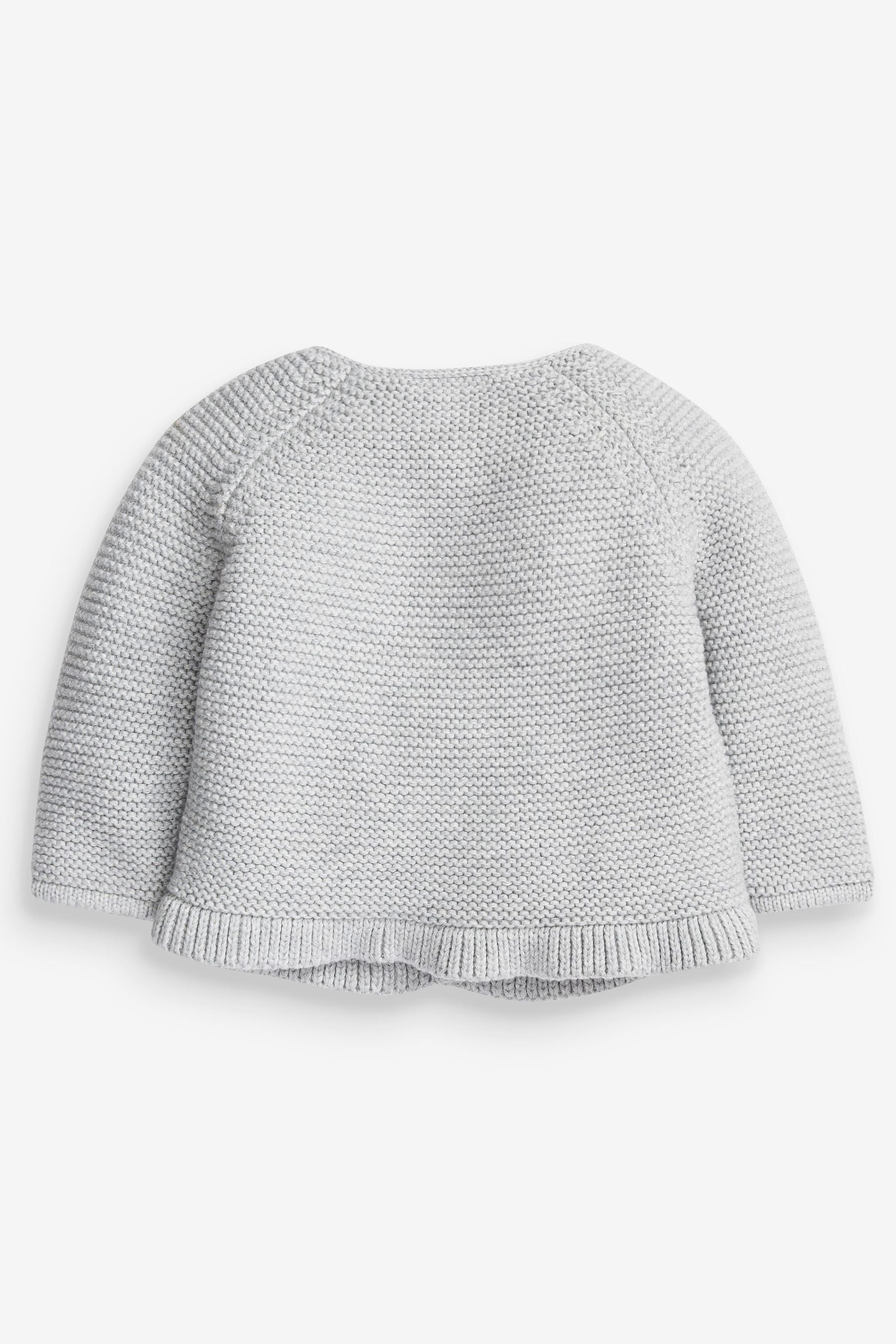 Grey Baby Frill Hem Cardigan (0mths-2yrs)