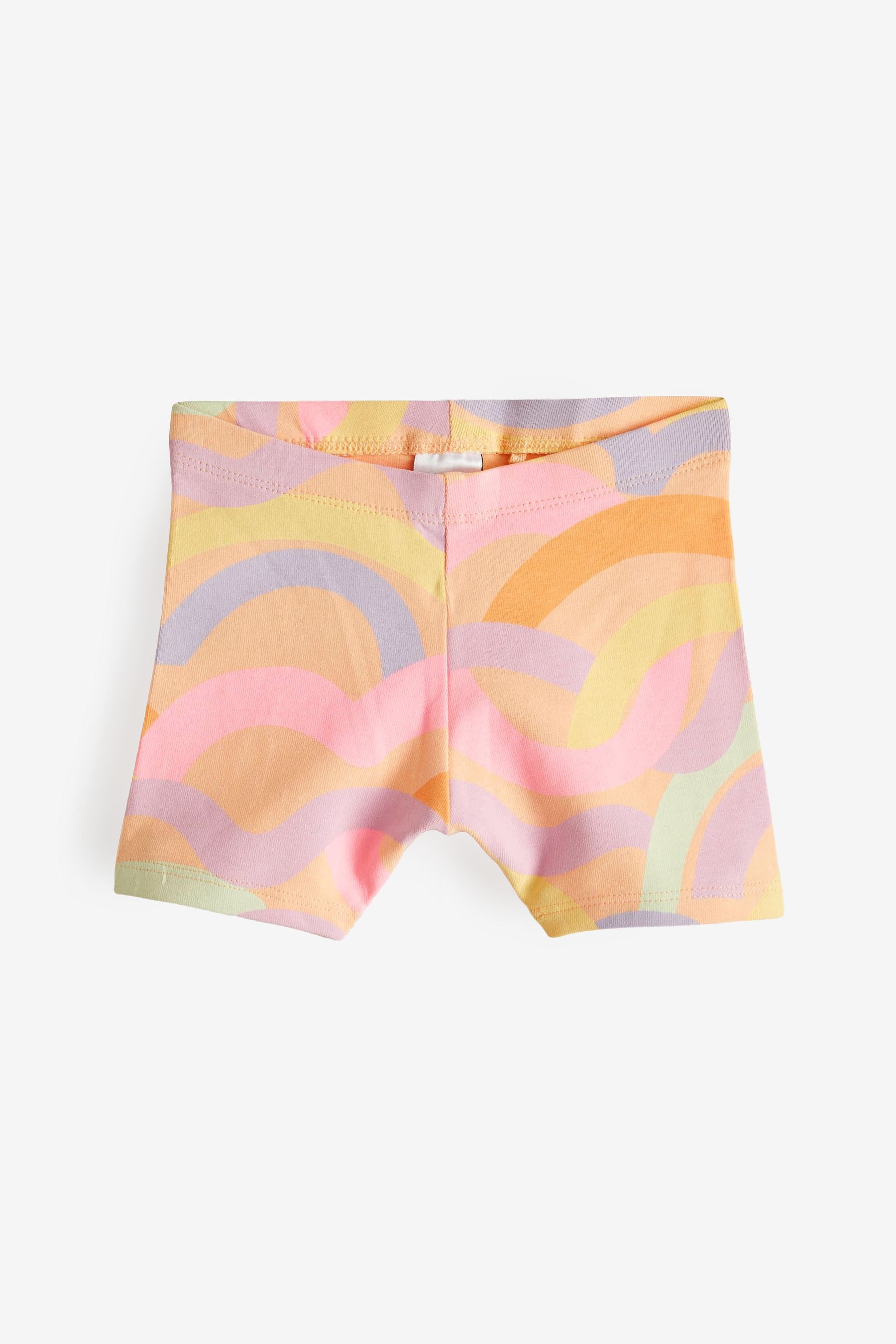 Pink Rainbow Cycle Shorts 4 Pack (3mths-7yrs)