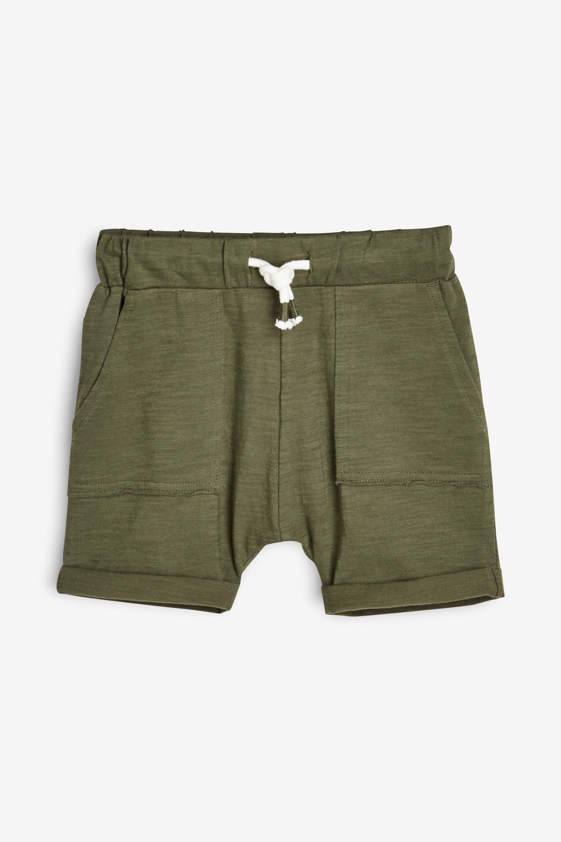 Grey/Khaki 3 Pack Lightweight Textured Shorts (3mths-7yrs)