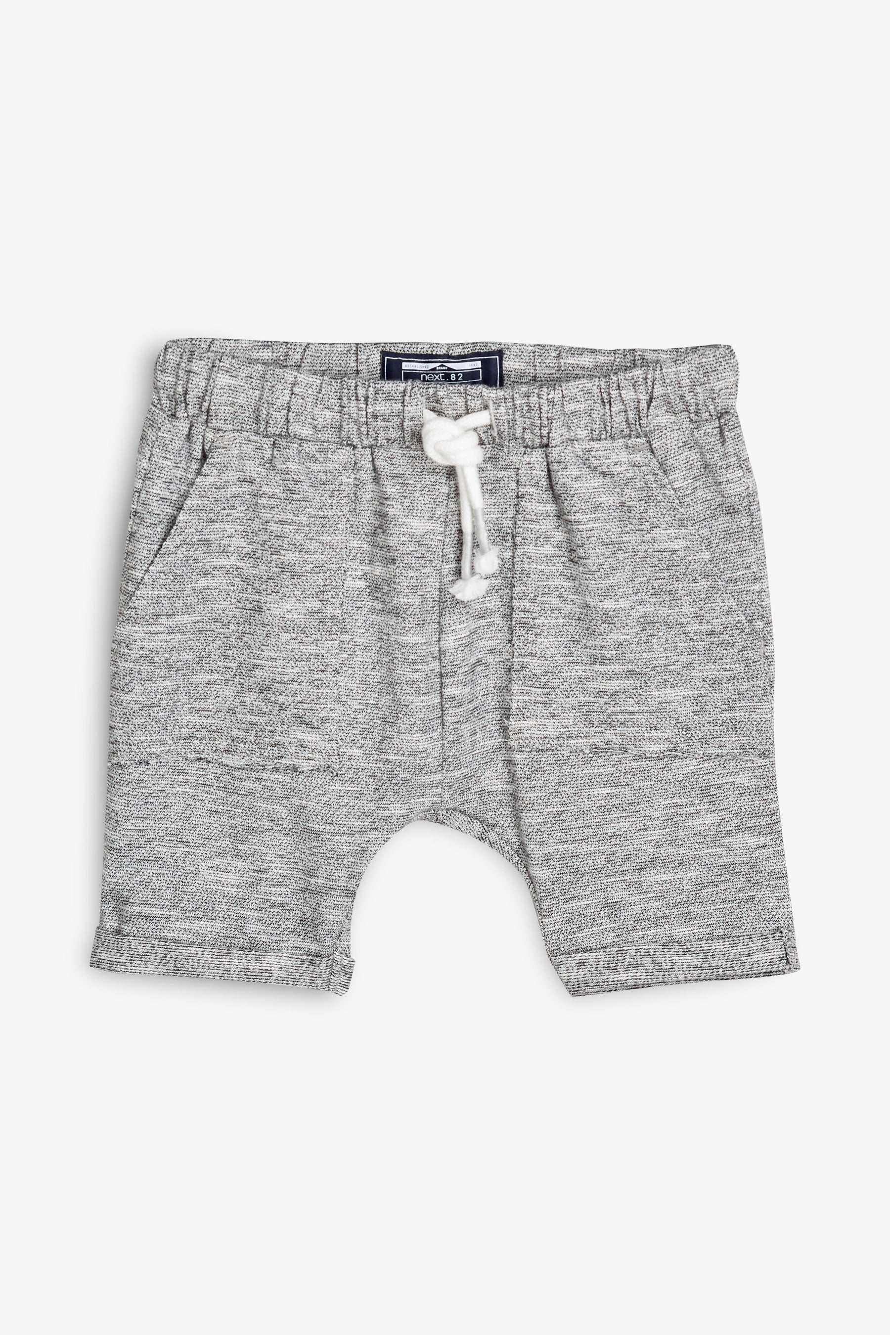 Grey/Khaki 3 Pack Lightweight Textured Shorts (3mths-7yrs)