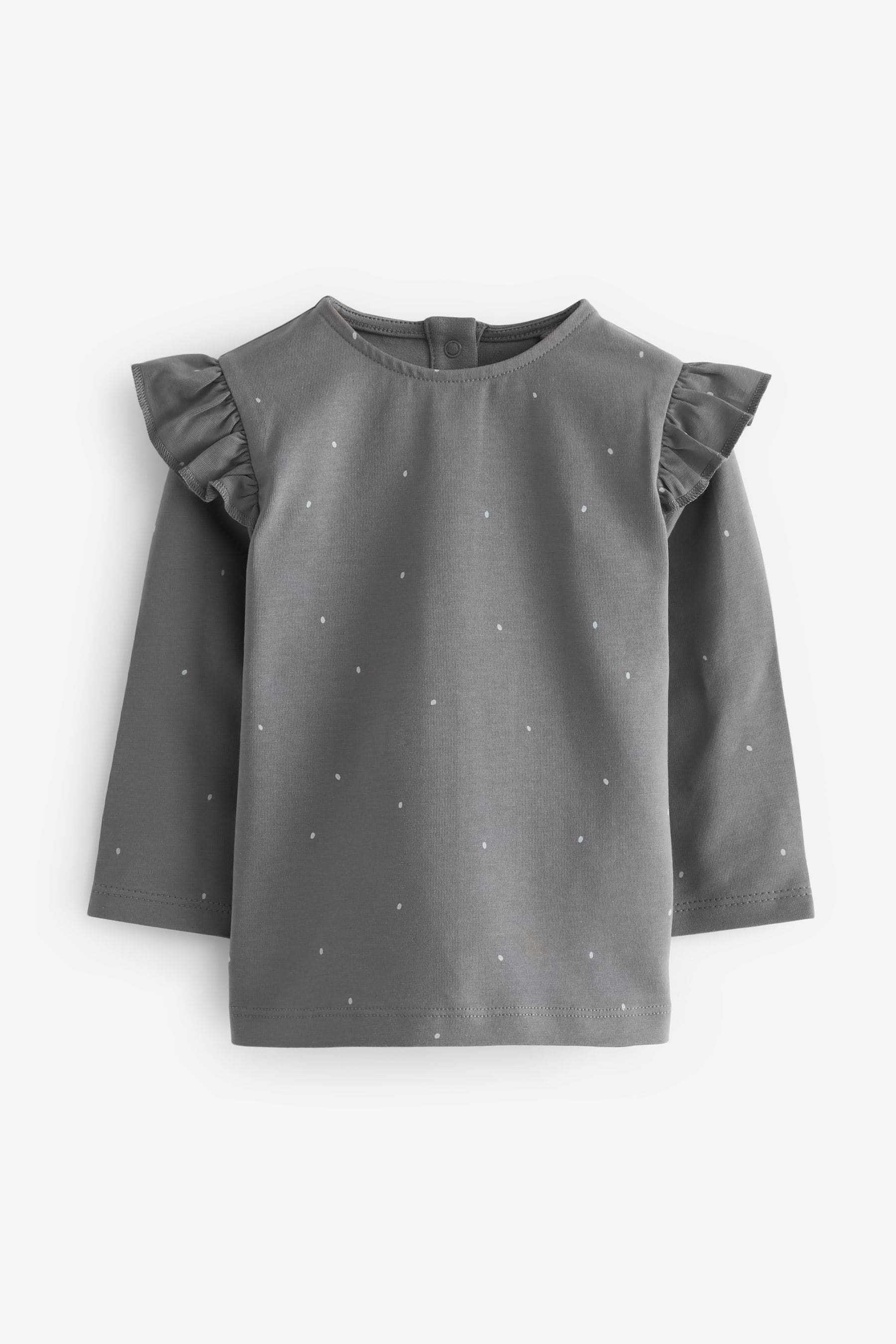 Pink/Grey Baby Long Sleeve Tops 4 Pack