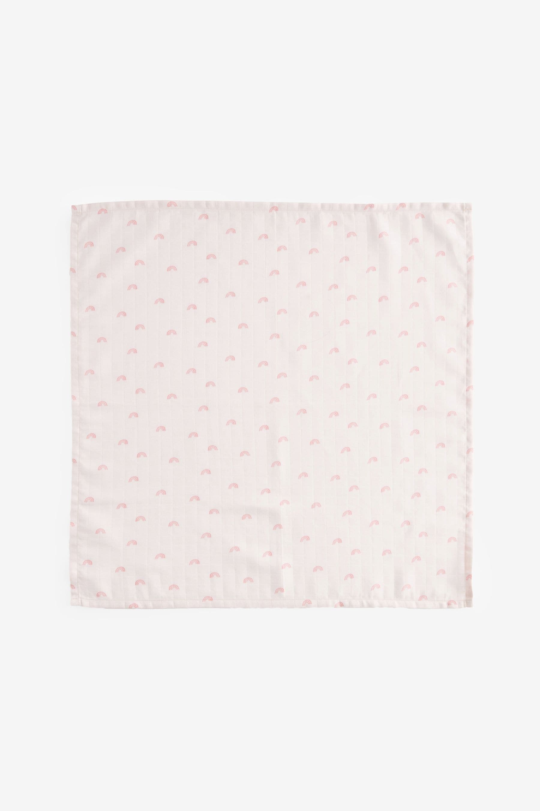 Pink Rainbow Baby Muslin Cloths 4 Packs