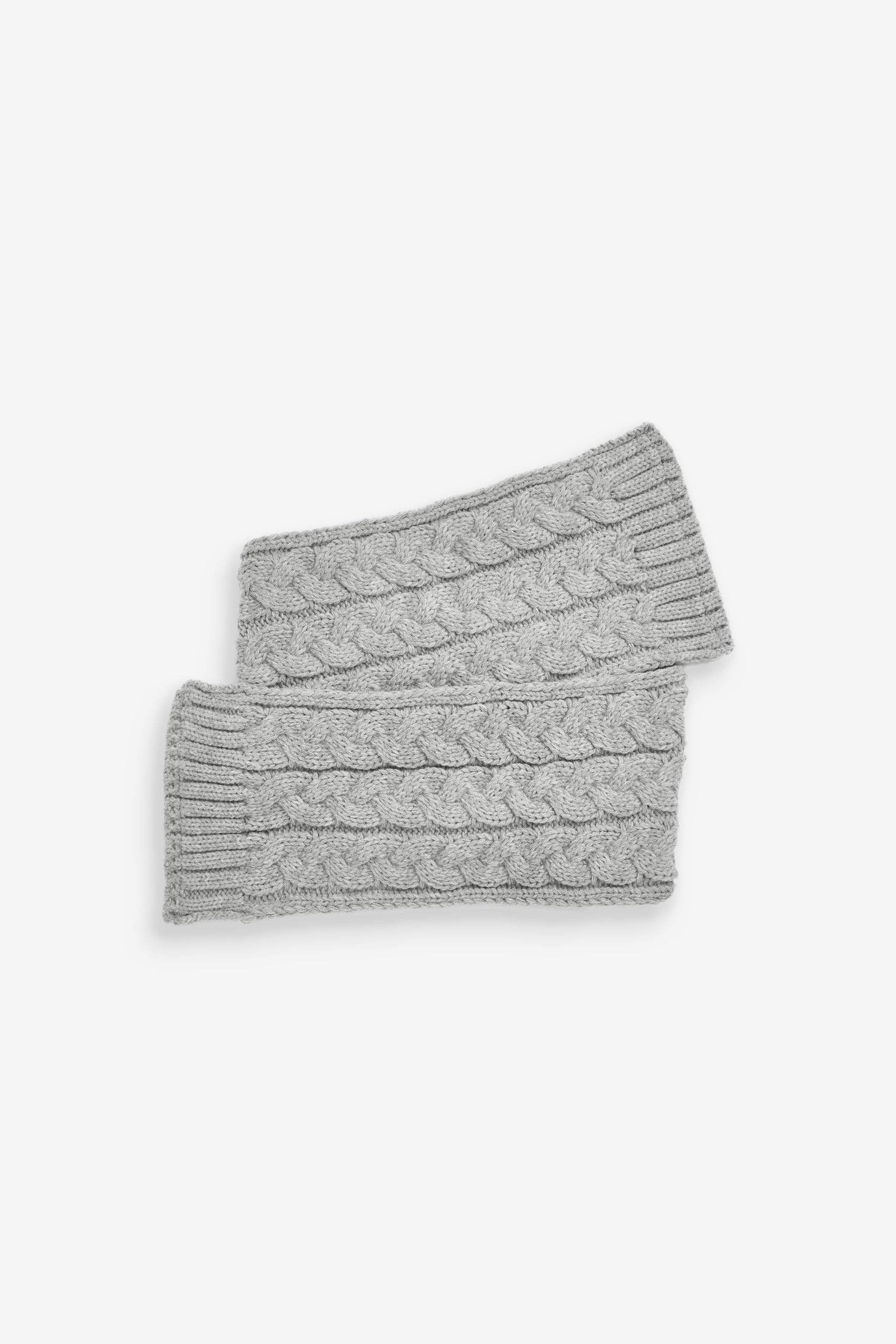 Grey Knitted Hat, Gloves and Scarf 3 Piece Set (3-16yrs)