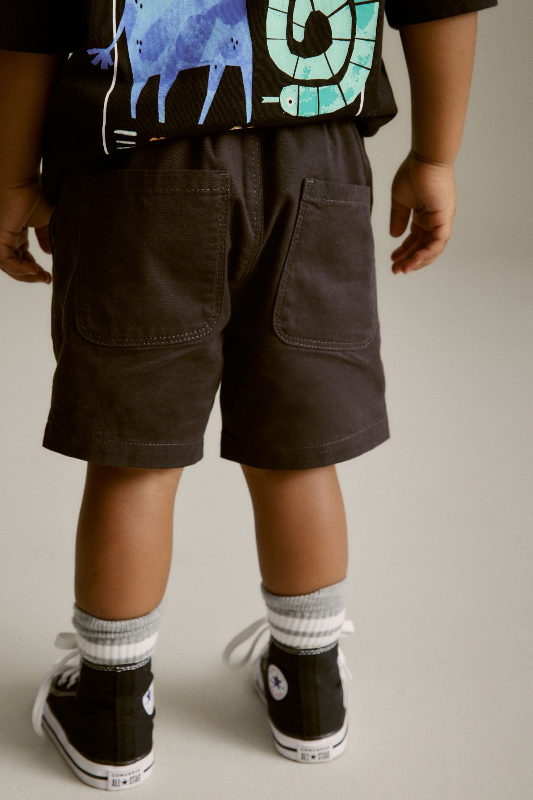 Black Pull-On Shorts (3mths-7yrs)