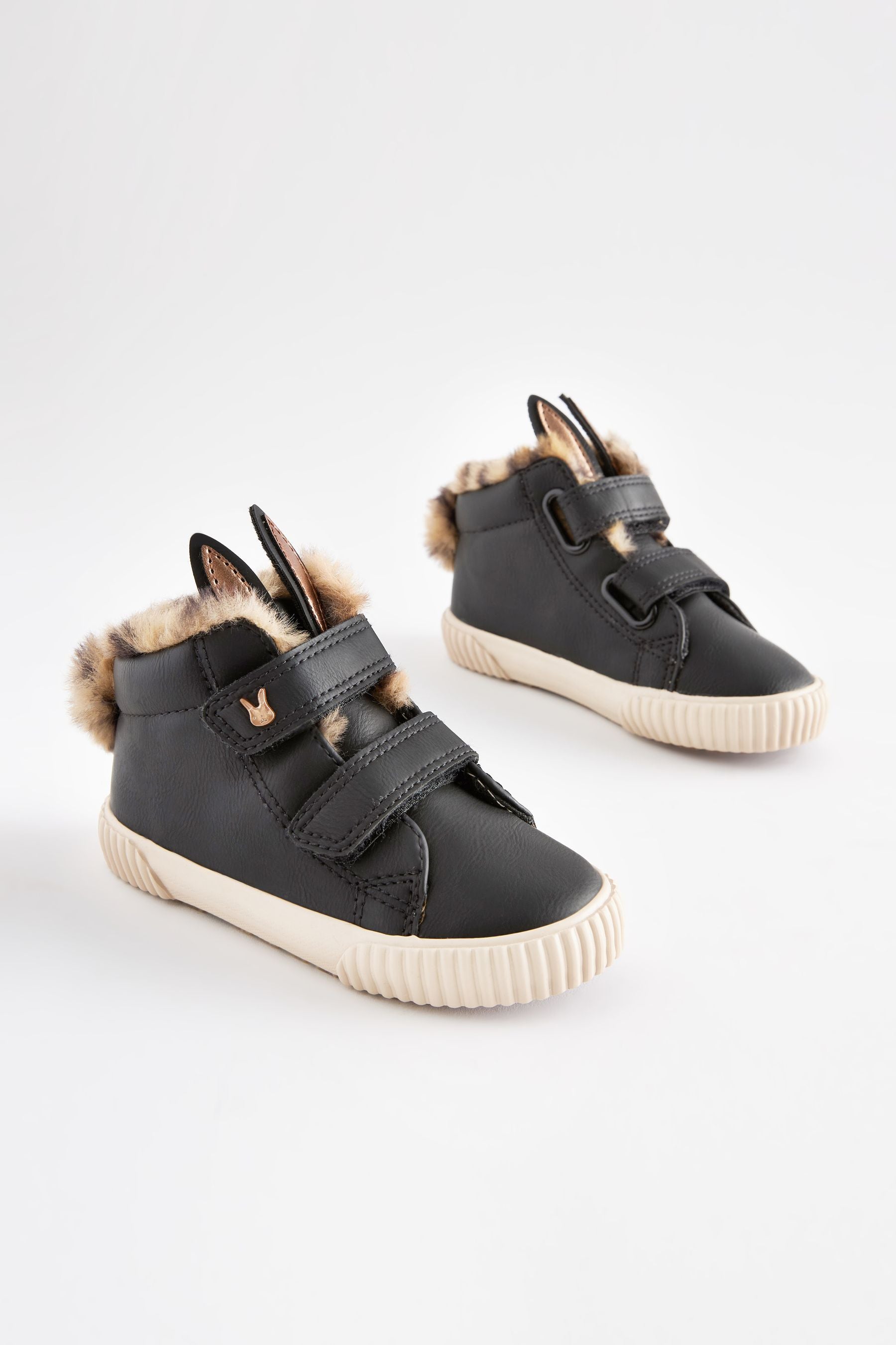 Black Bunny High Top Trainers