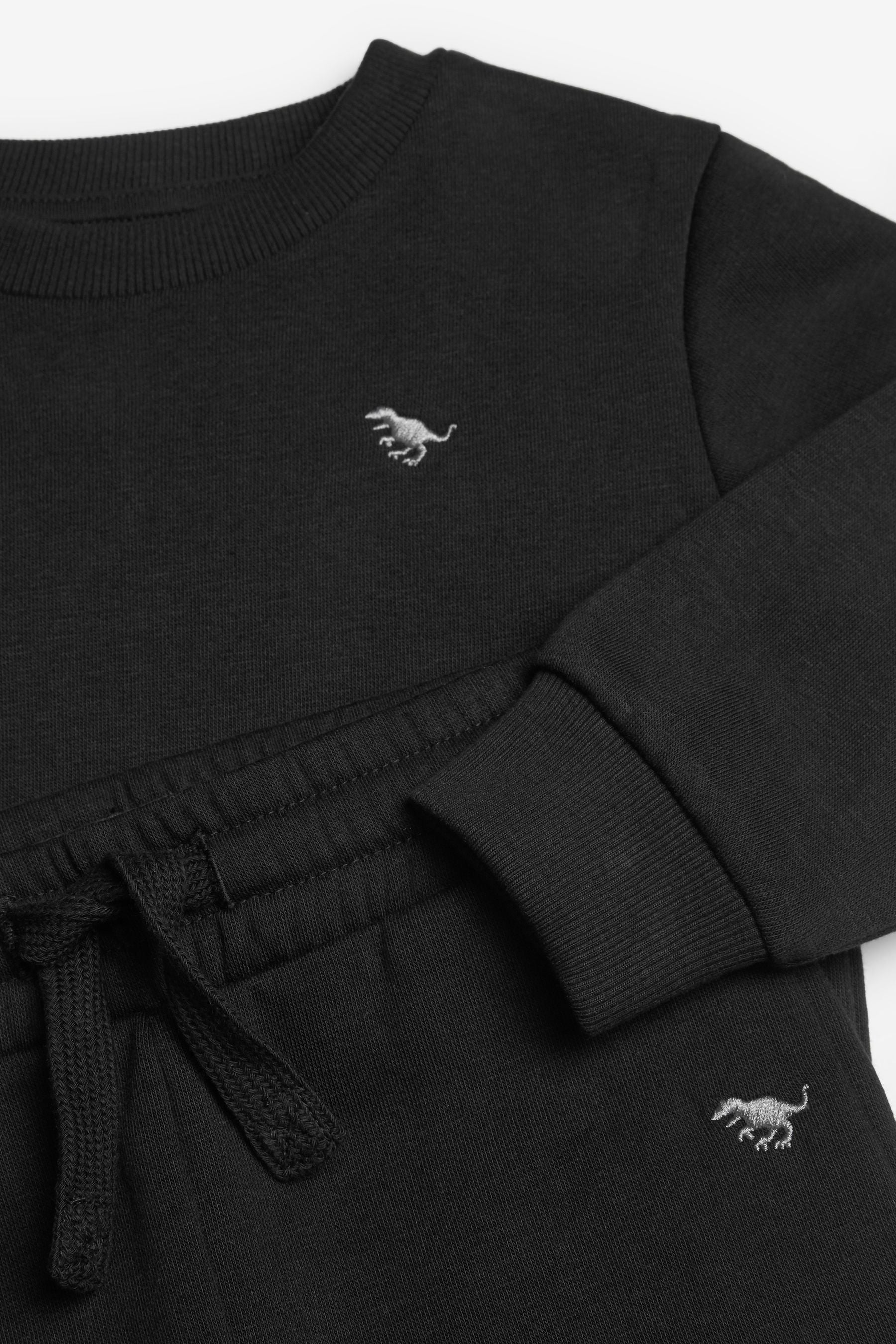 Black Jersey Sweatshirt And Joggers Set (3mths-7yrs)