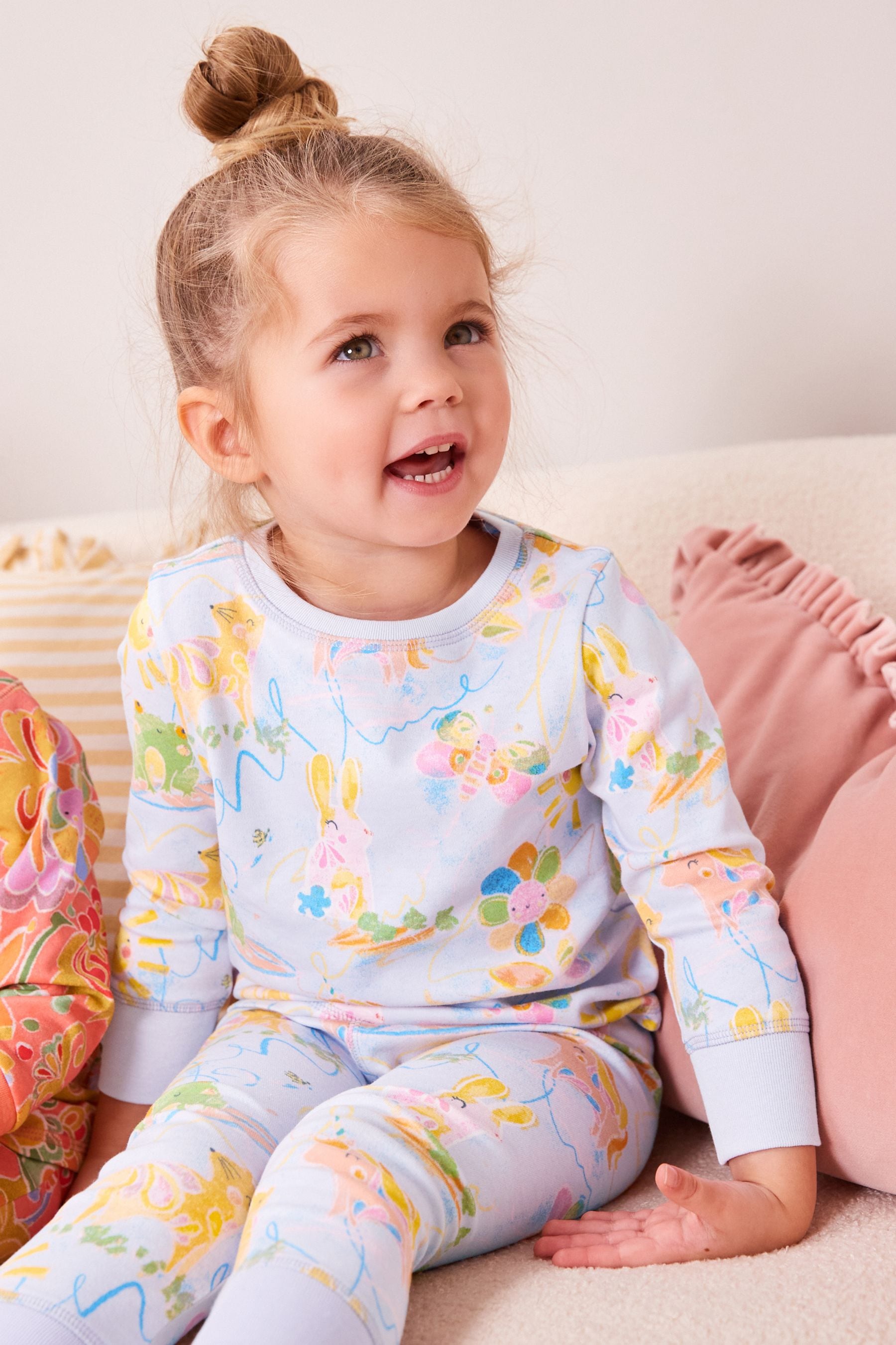 Multi Character 3 Pack Printed Long Sleeve Pyjamas (9mths-10yrs)