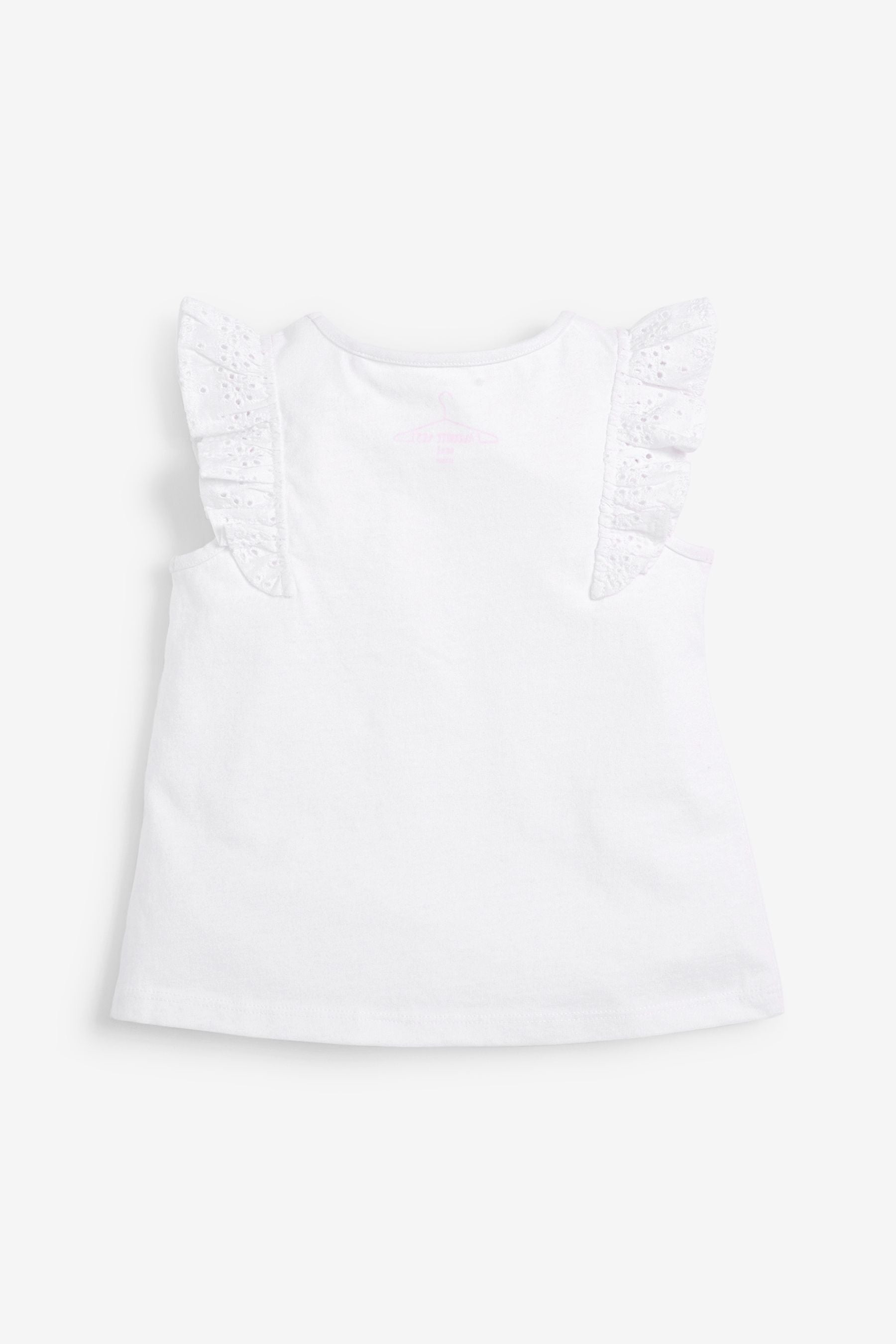 White Cotton Frill Vest (3mths-8yrs)