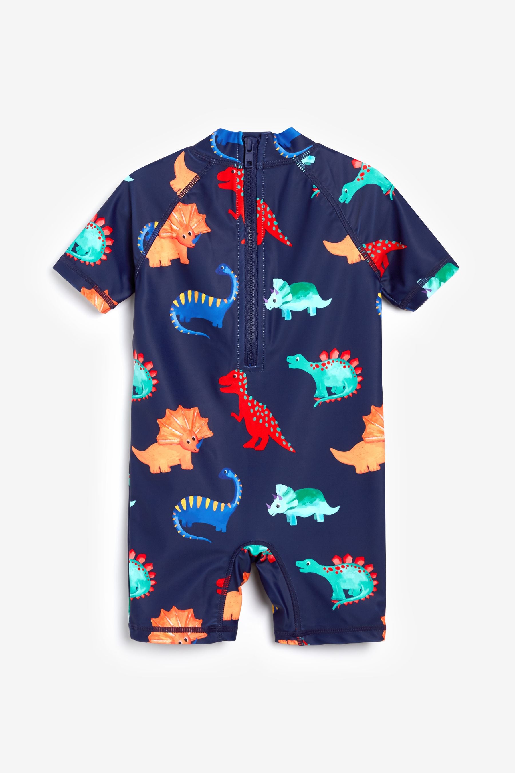 Navy Dino Sunsafe All-In-One Swimsuit (3mths-7yrs)