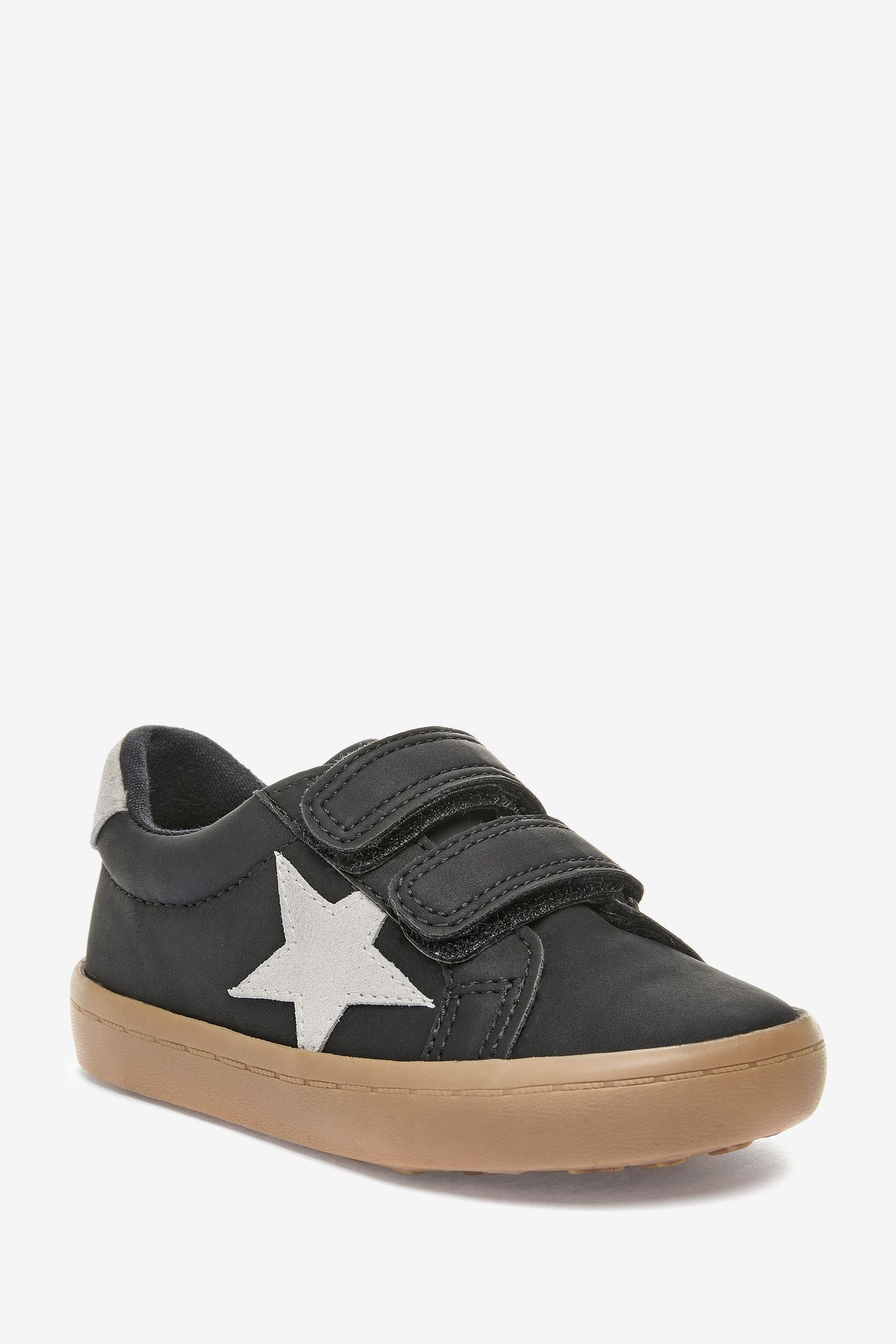 Black Star Touch Fastening Shoes