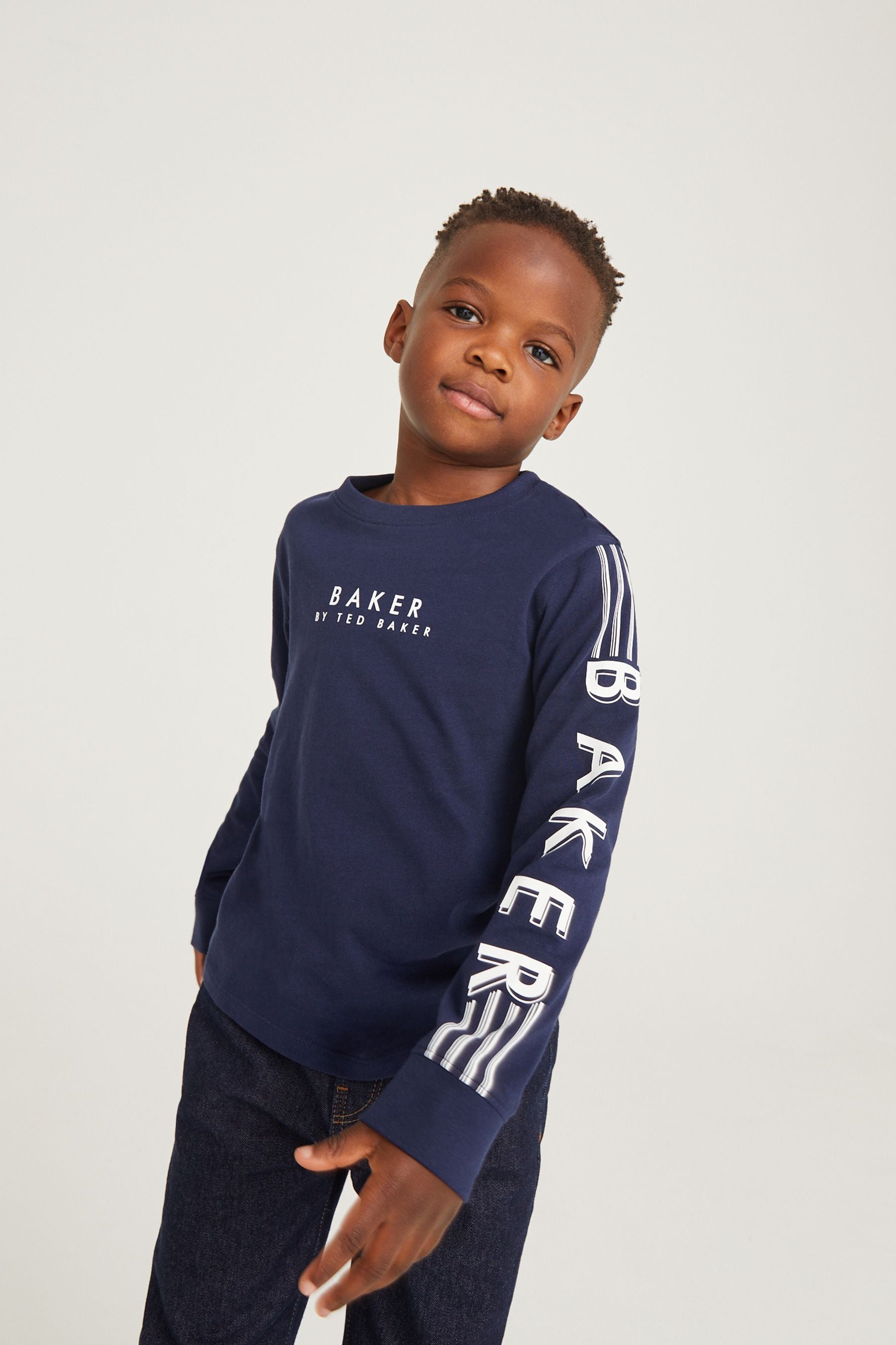 Navy Baker by Ted Baker Long Sleeve T-Shirt