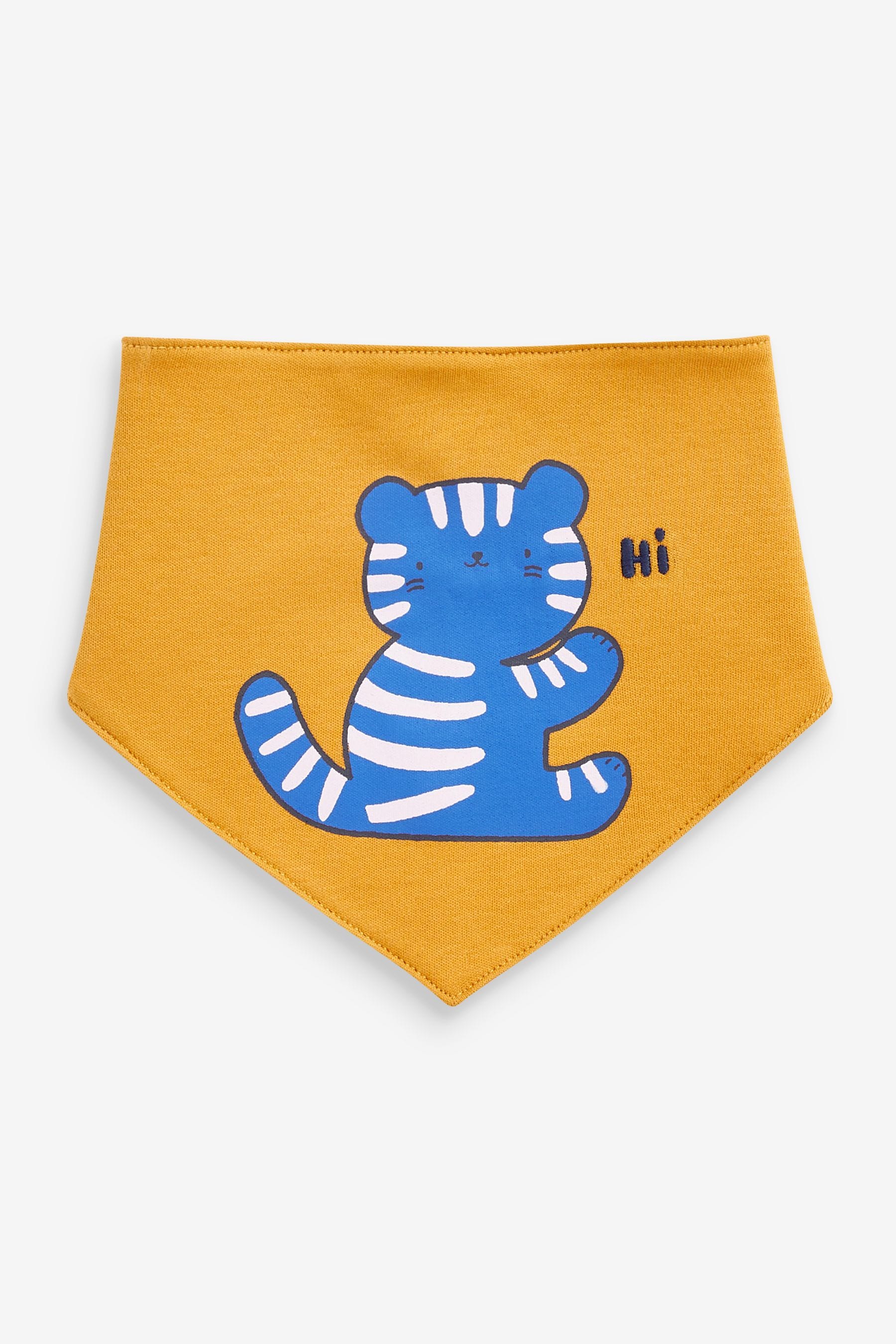 Muted Character Baby Bibs 5 Pack