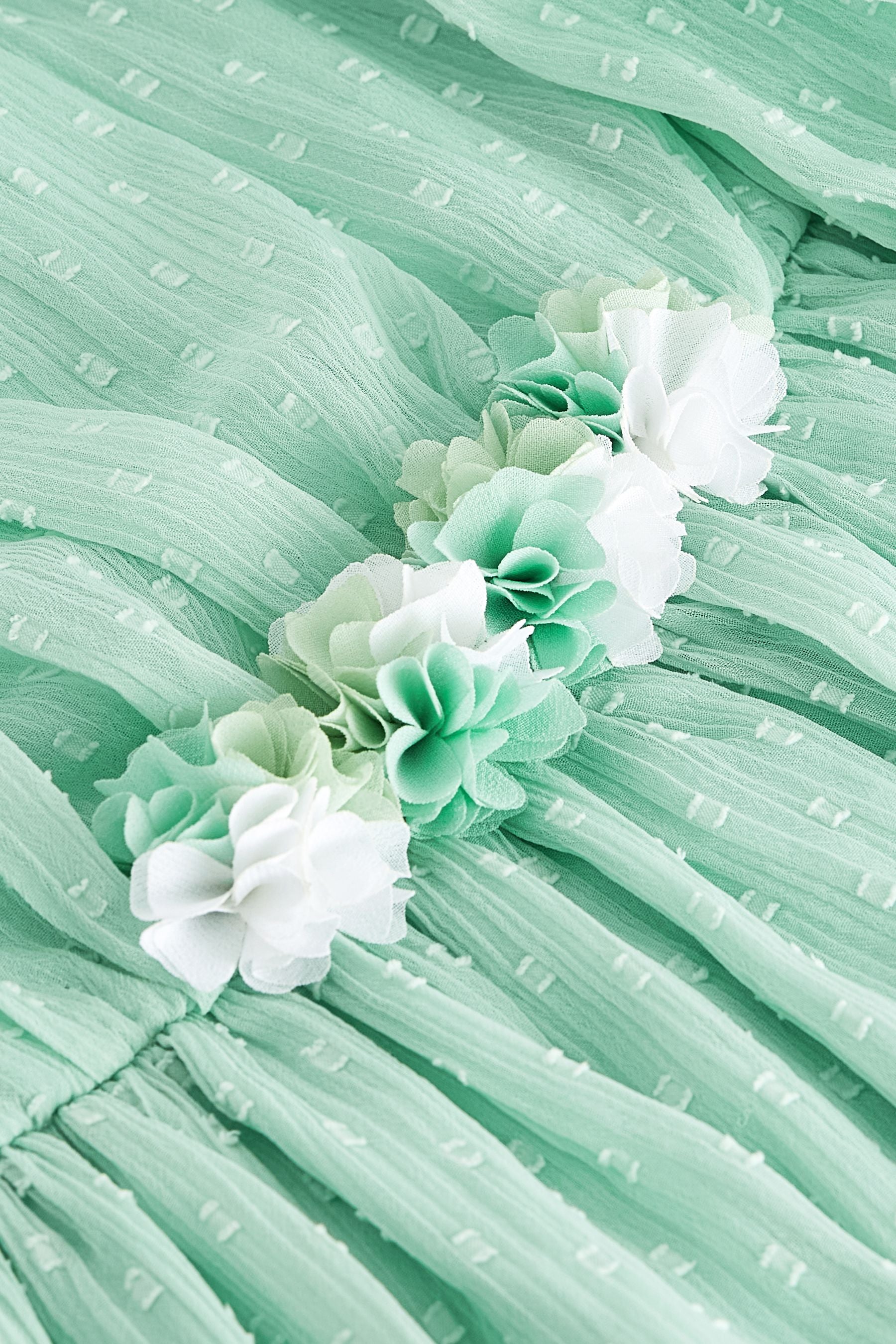 Mint Green Chiffon Corsage Dress (3-16yrs)