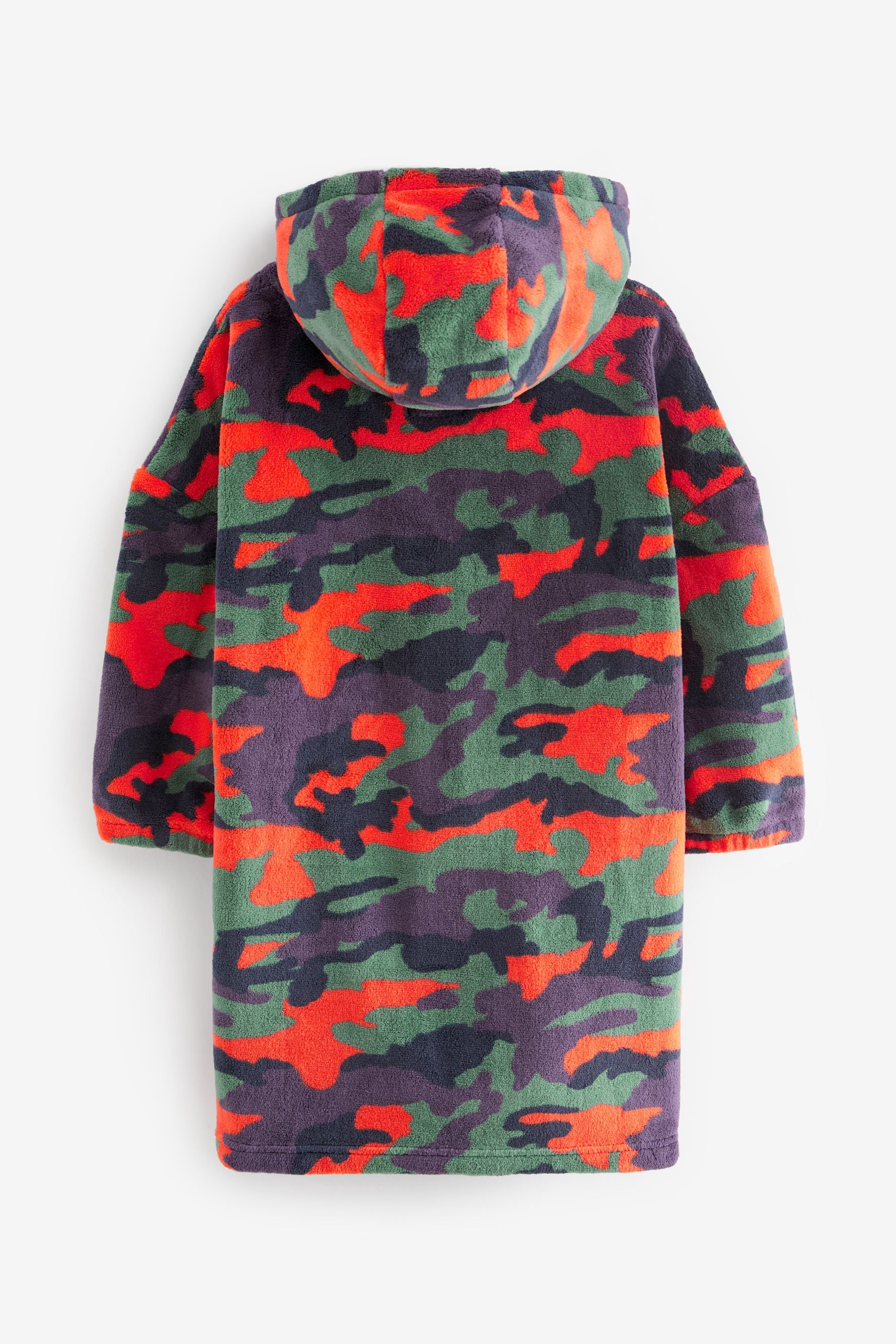 Orange/ Green Camouflage Hooded Blanket (3-16yrs)