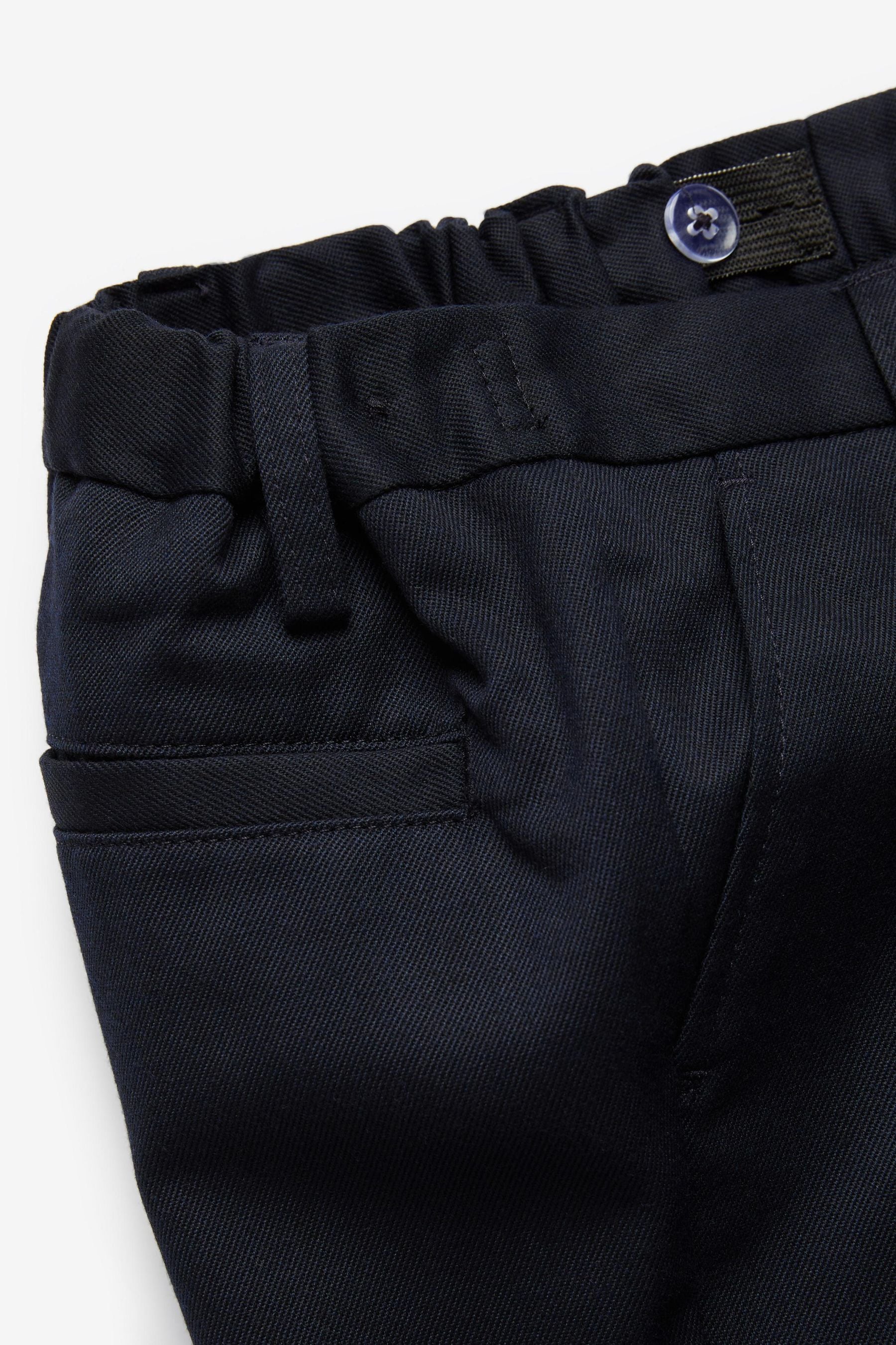 Navy Flat Front Shorts (3-14yrs)