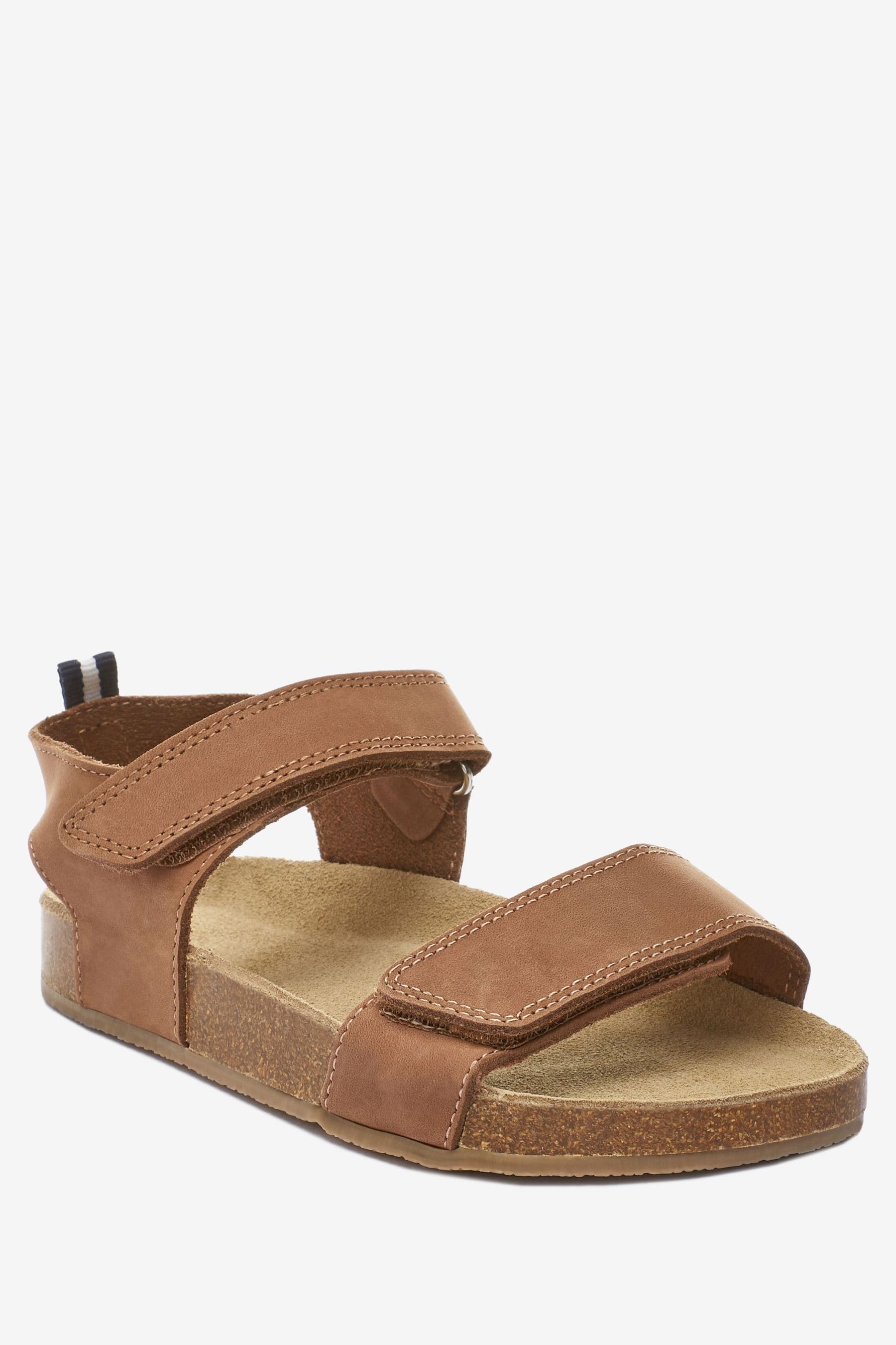 Tan Brown Corkbed Comfort Sandals