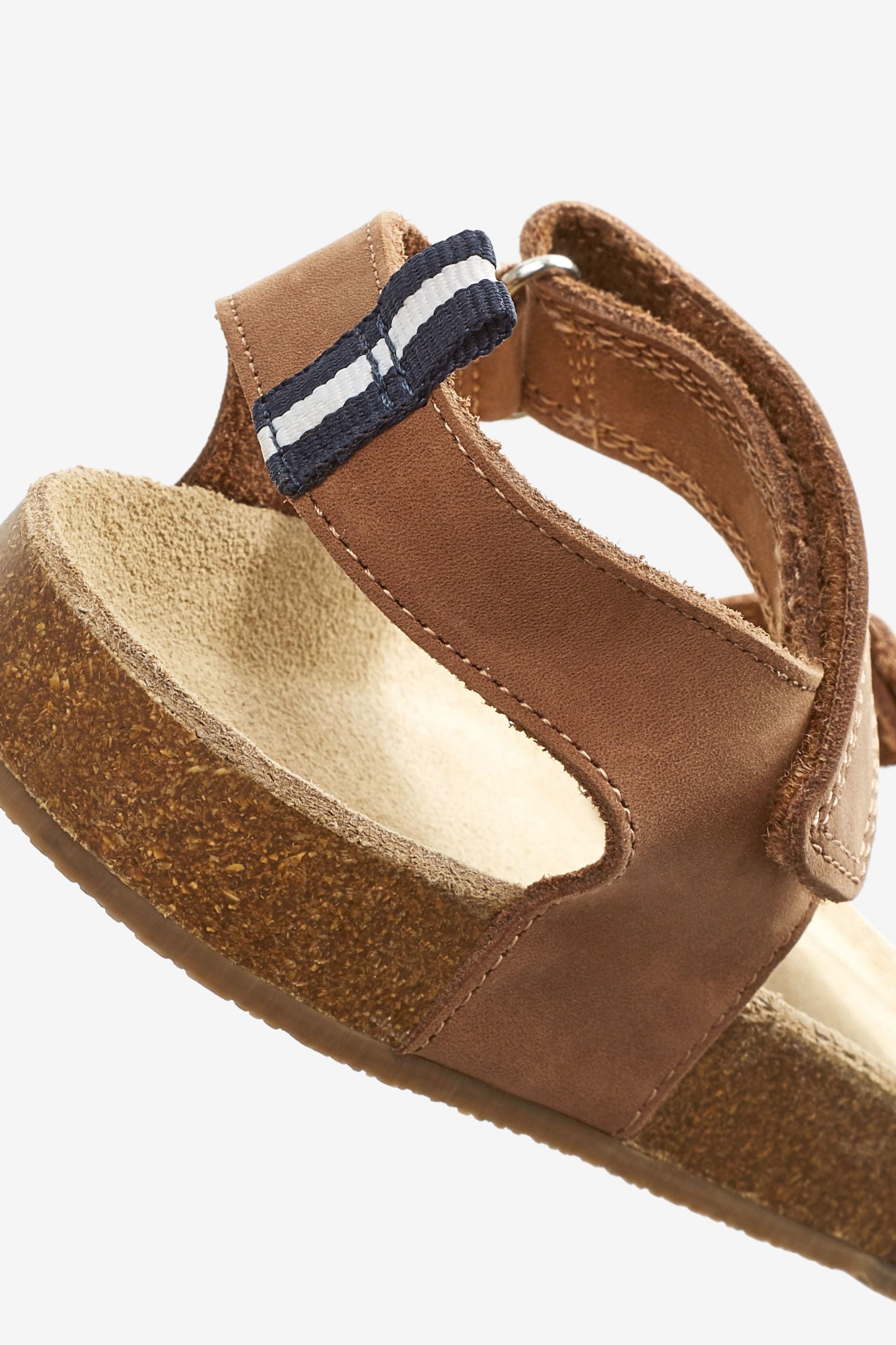 Tan Brown Corkbed Comfort Sandals