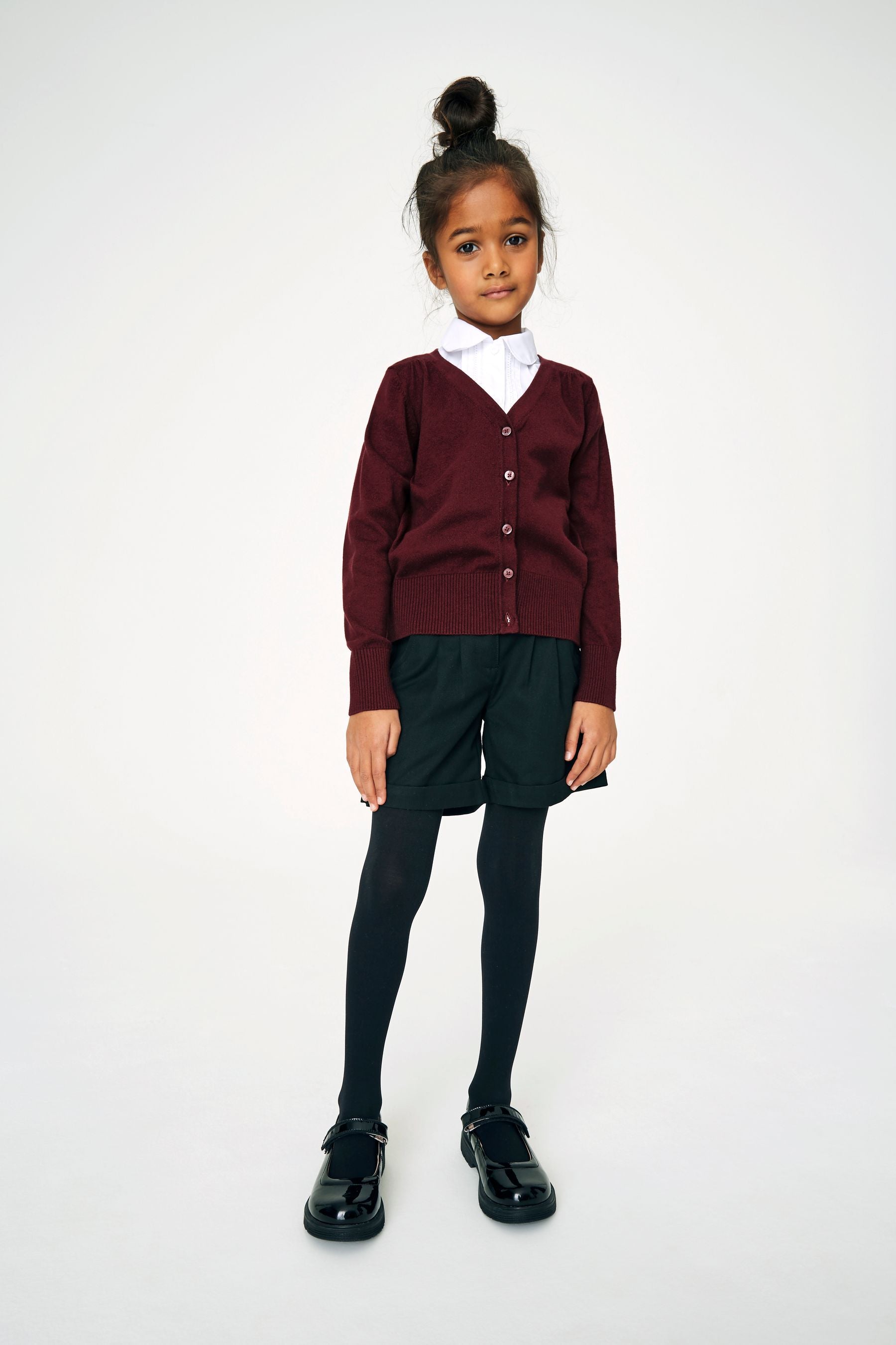 School shop cardigans burgundy