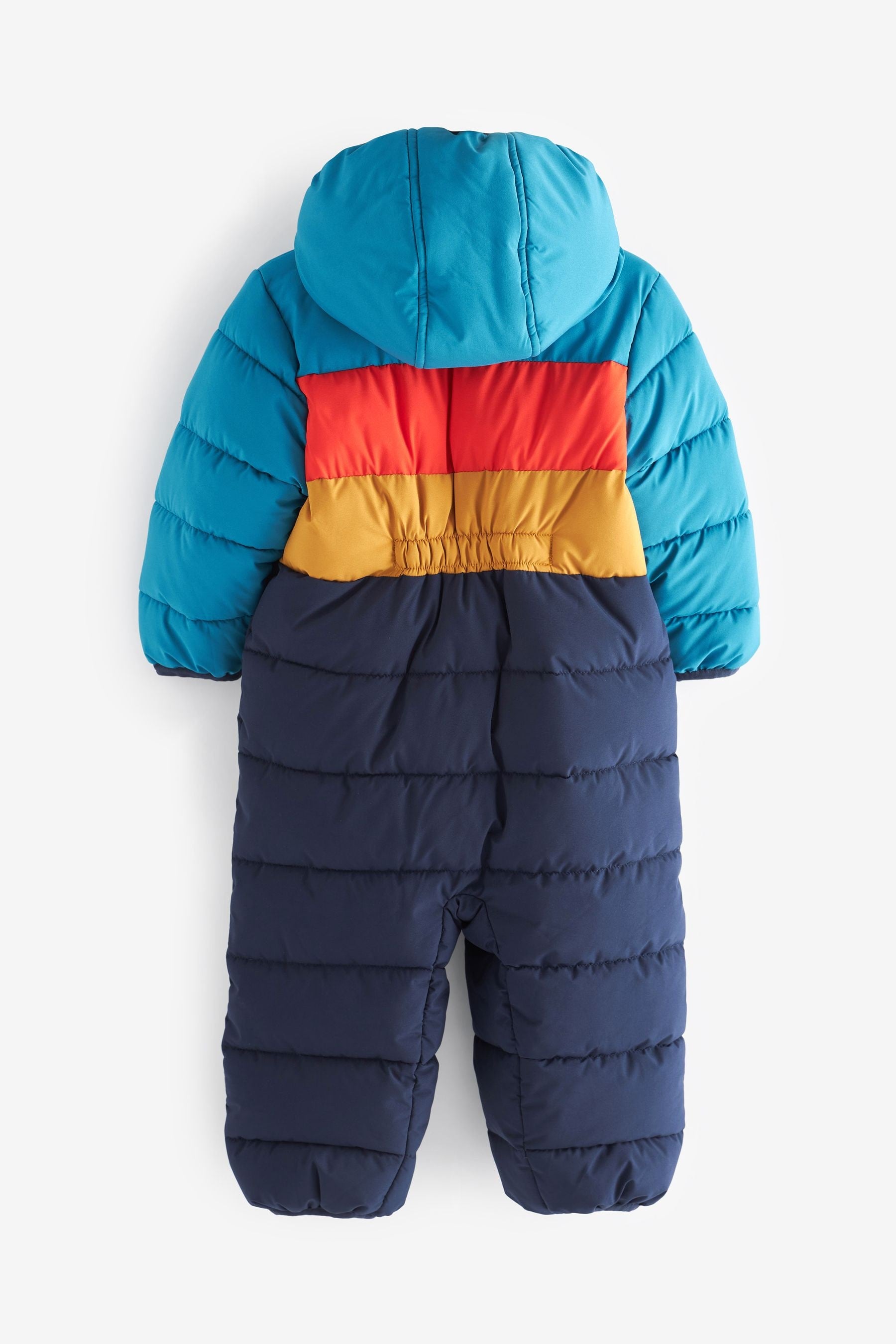 Blue Colourblock Snowsuit (3mths-7yrs)