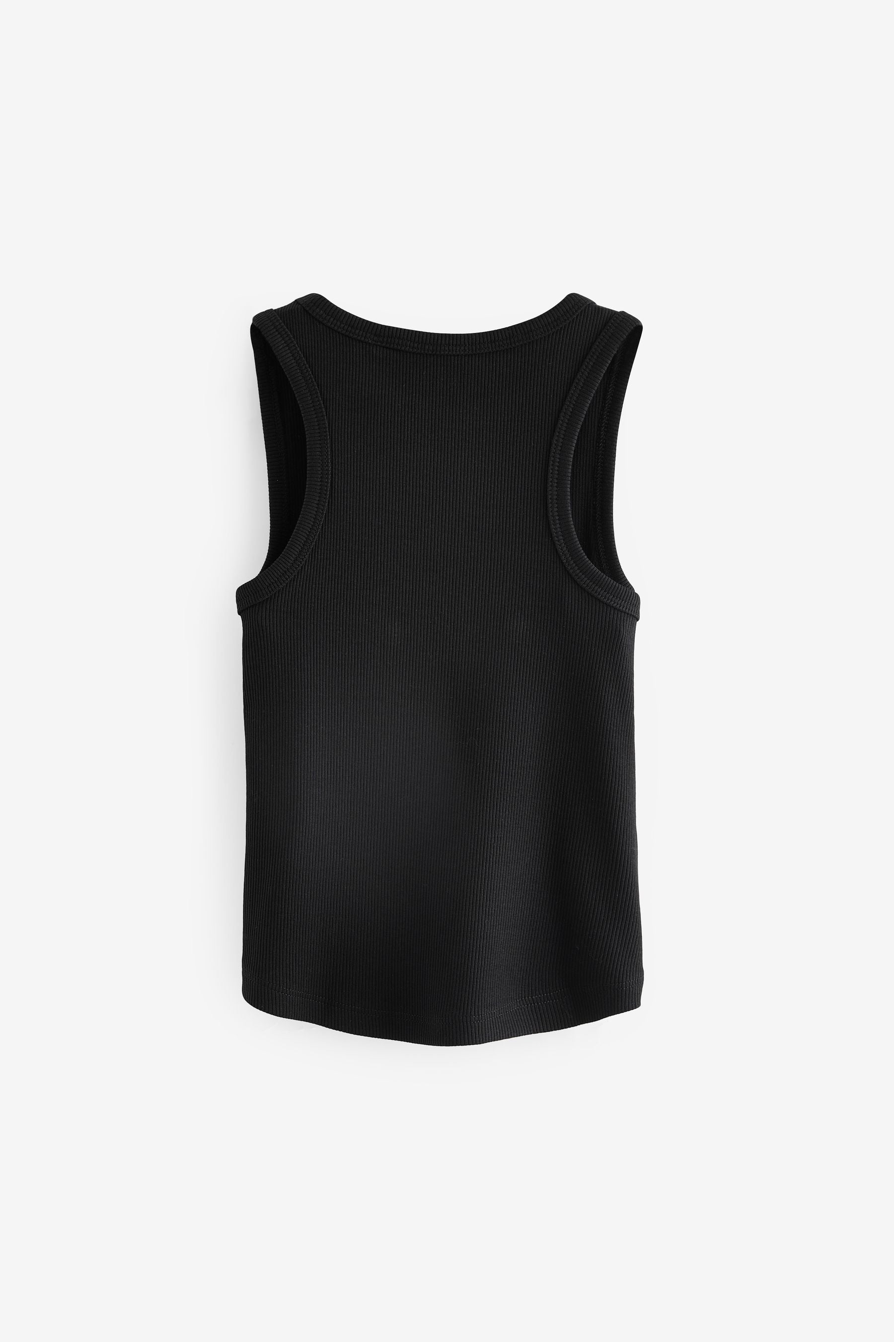 Black Rib Vest (3-16yrs)