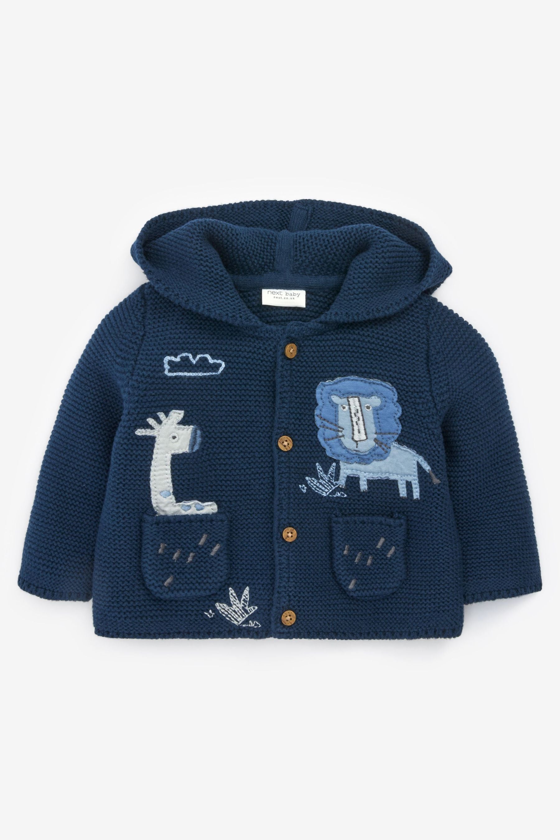 Navy Blue Baby Knitted Cardigan (0mths-2yrs)