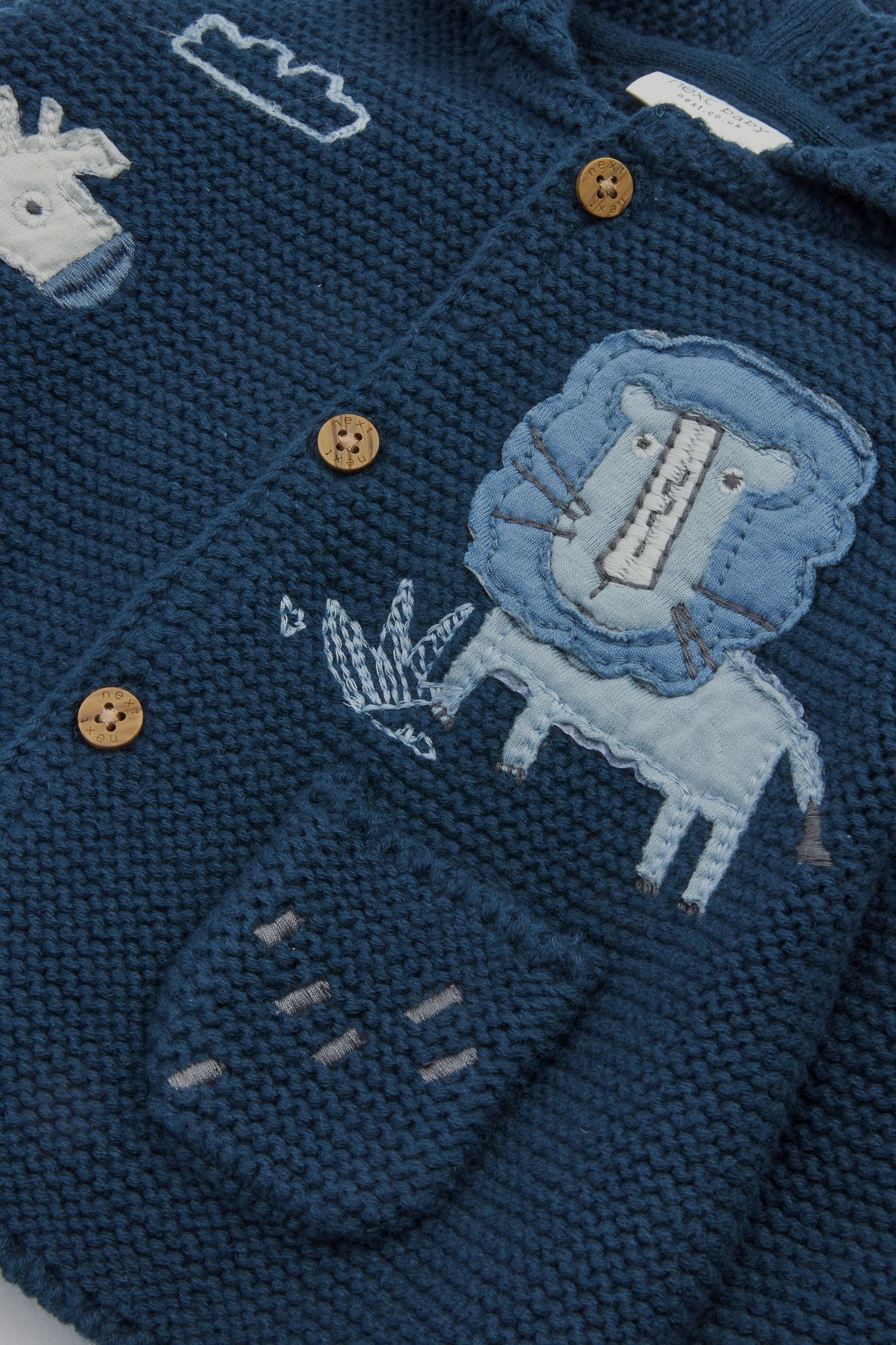 Navy Blue Baby Knitted Cardigan (0mths-2yrs)