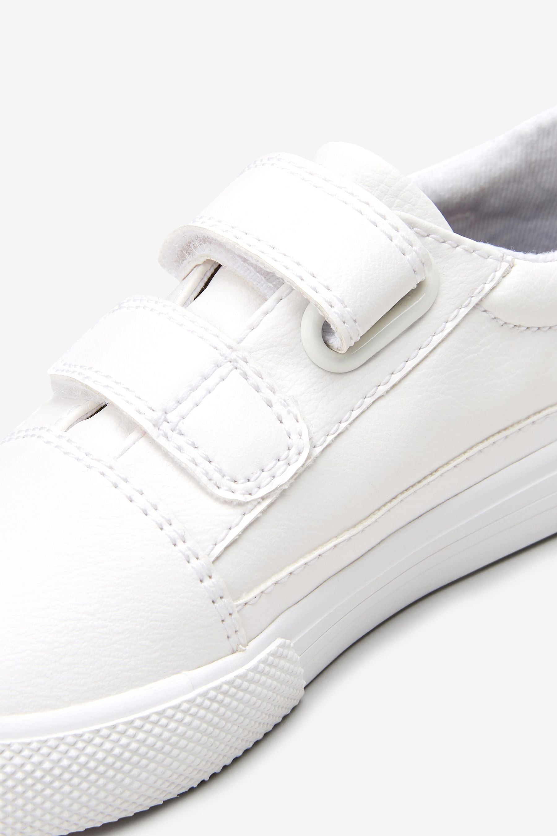 White Strap Touch Fastening Shoes