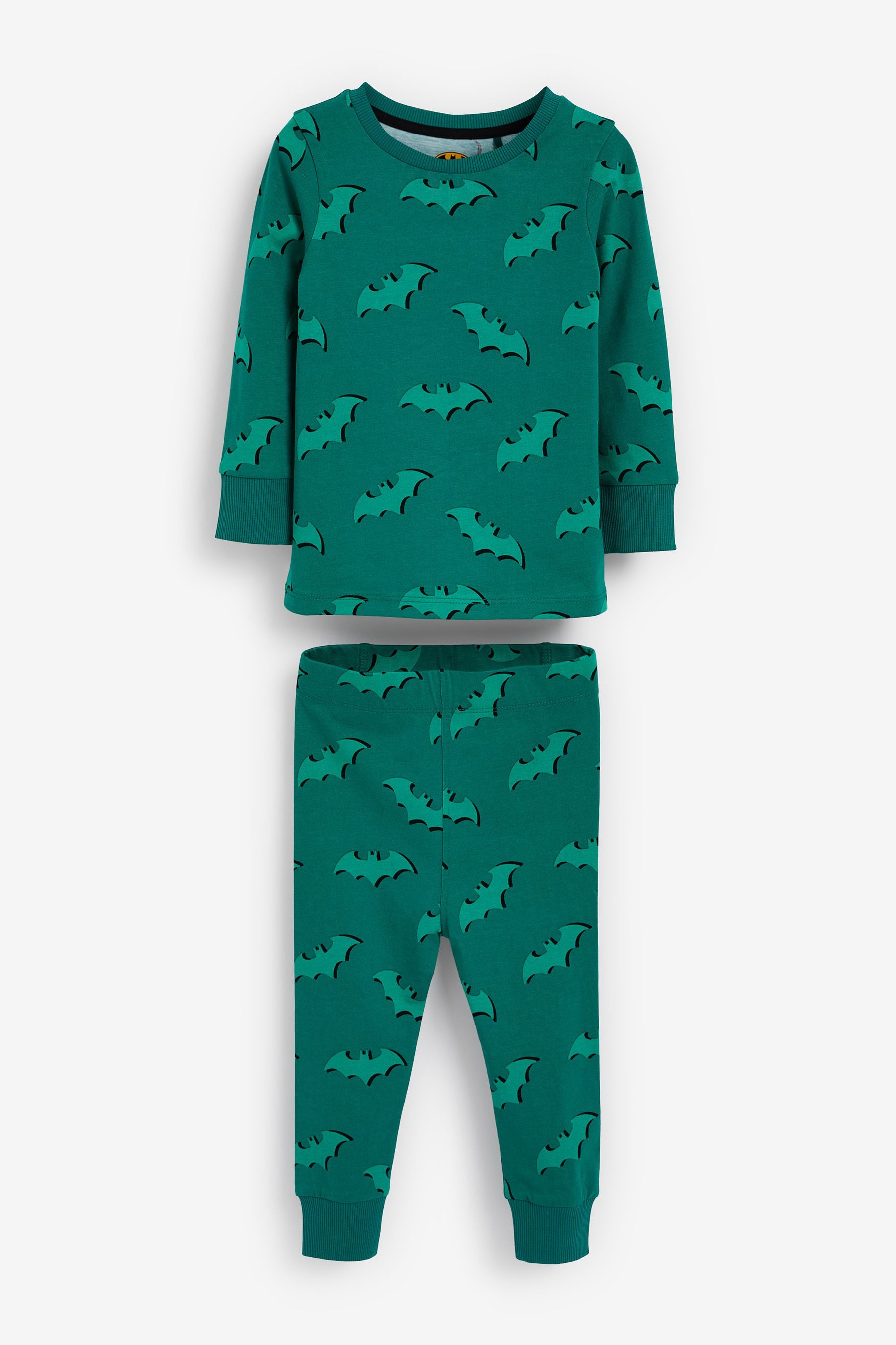 Black/Teal Green Batman 2 Pack Pyjamas (9mths-12yrs)