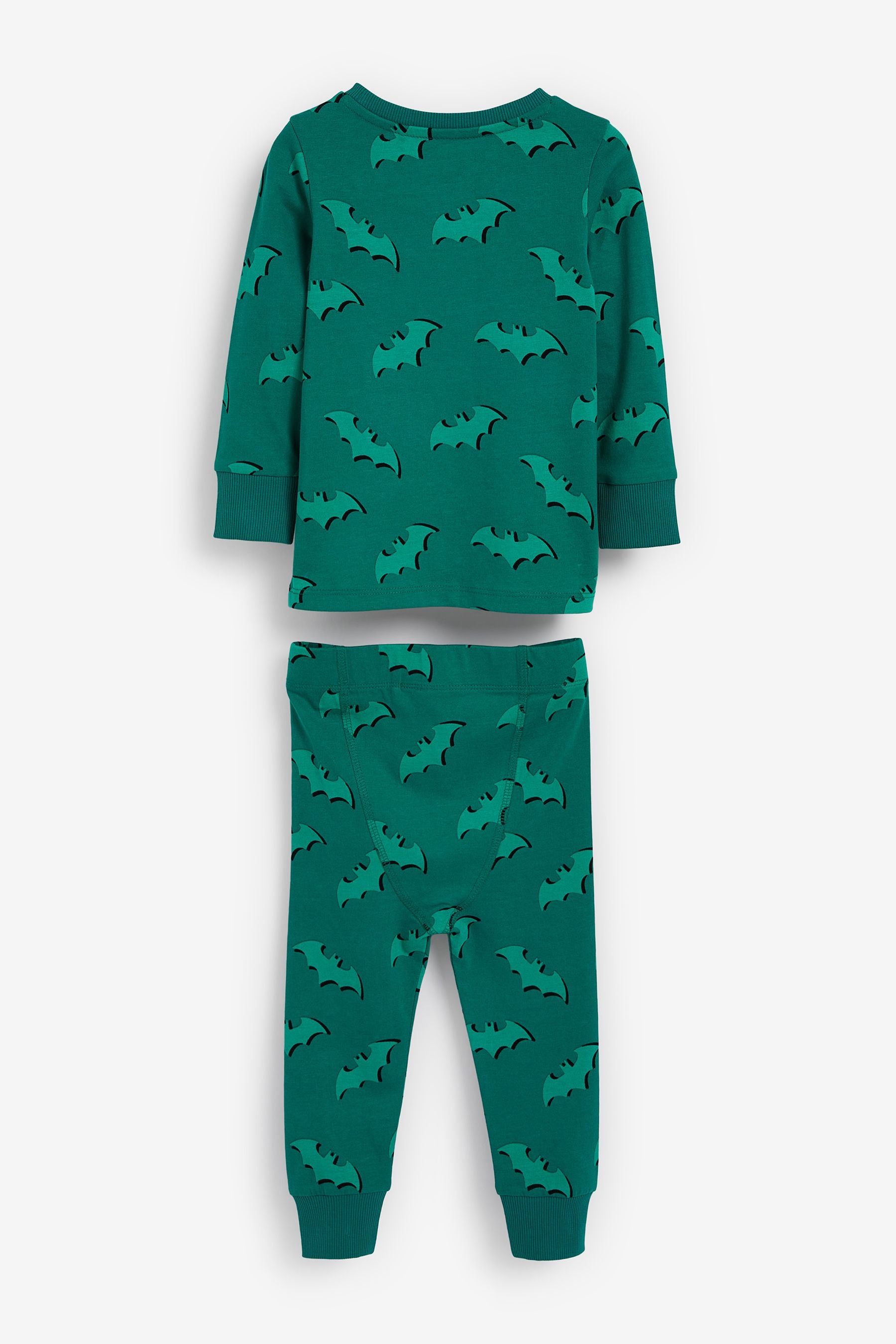 Black/Teal Green Batman 2 Pack Pyjamas (9mths-12yrs)