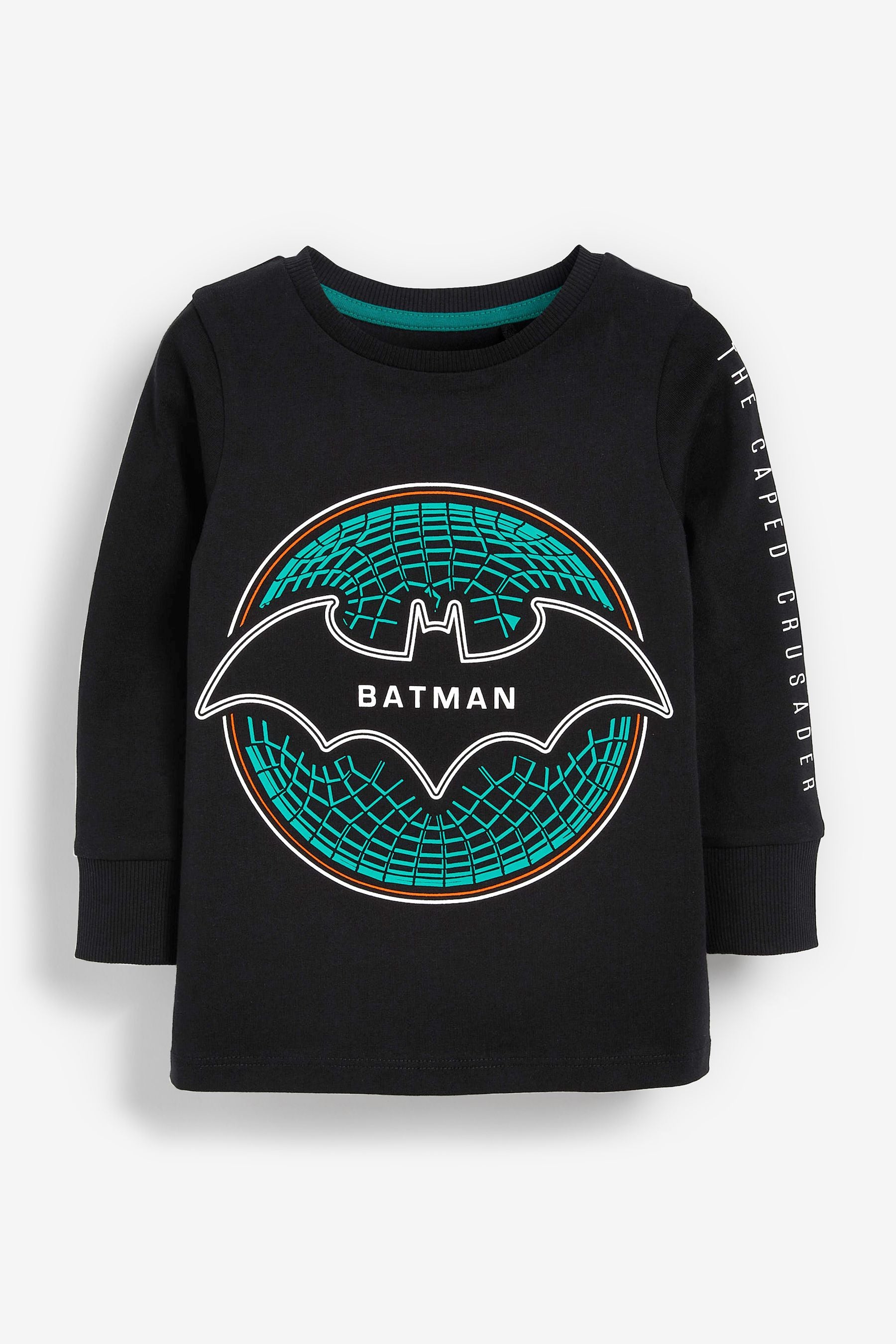 Black/Teal Green Batman 2 Pack Pyjamas (9mths-12yrs)