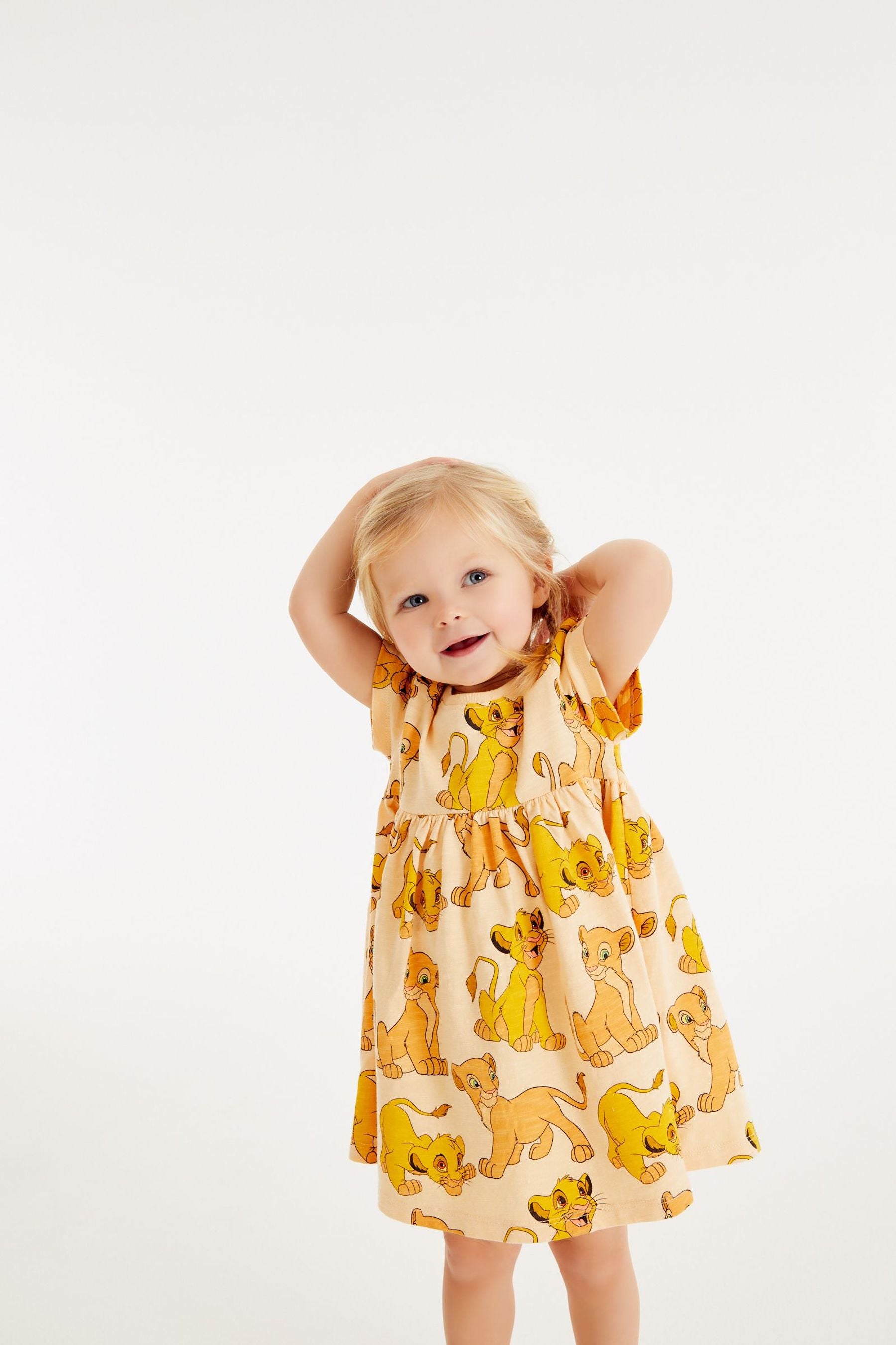 Pink Lion King Disney Jersey Dress (3mths-7yrs)