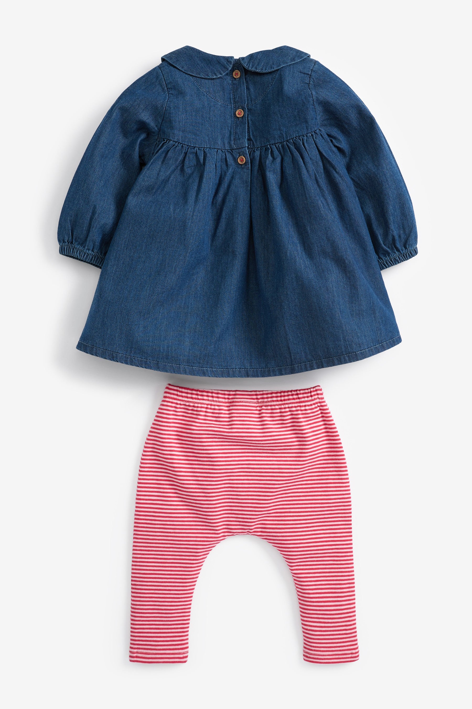 Denim Baby Dress And Leggings Set (0mths-2yrs)