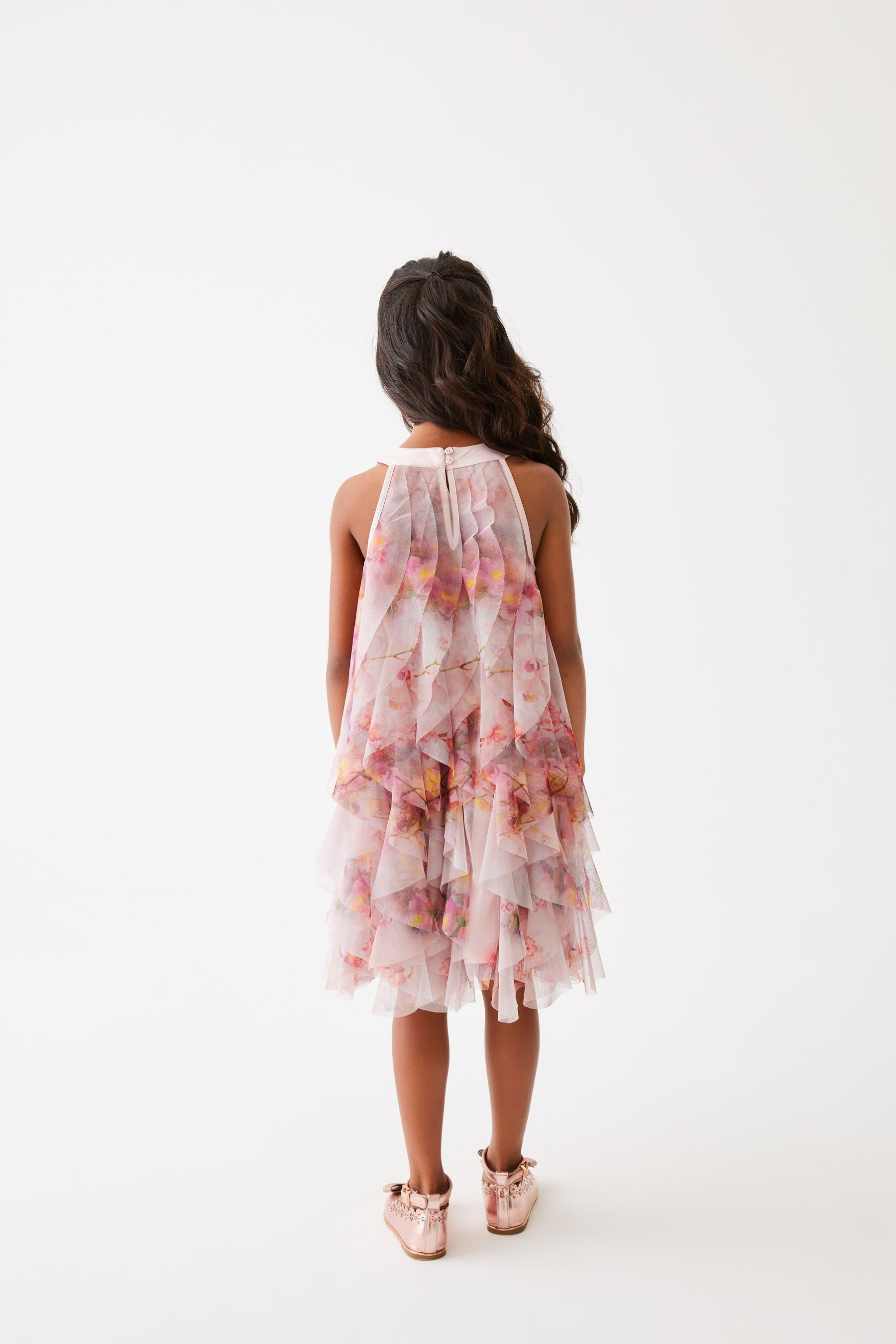 Pink Baker by Ted Baker Pink Floral Tulle Dress