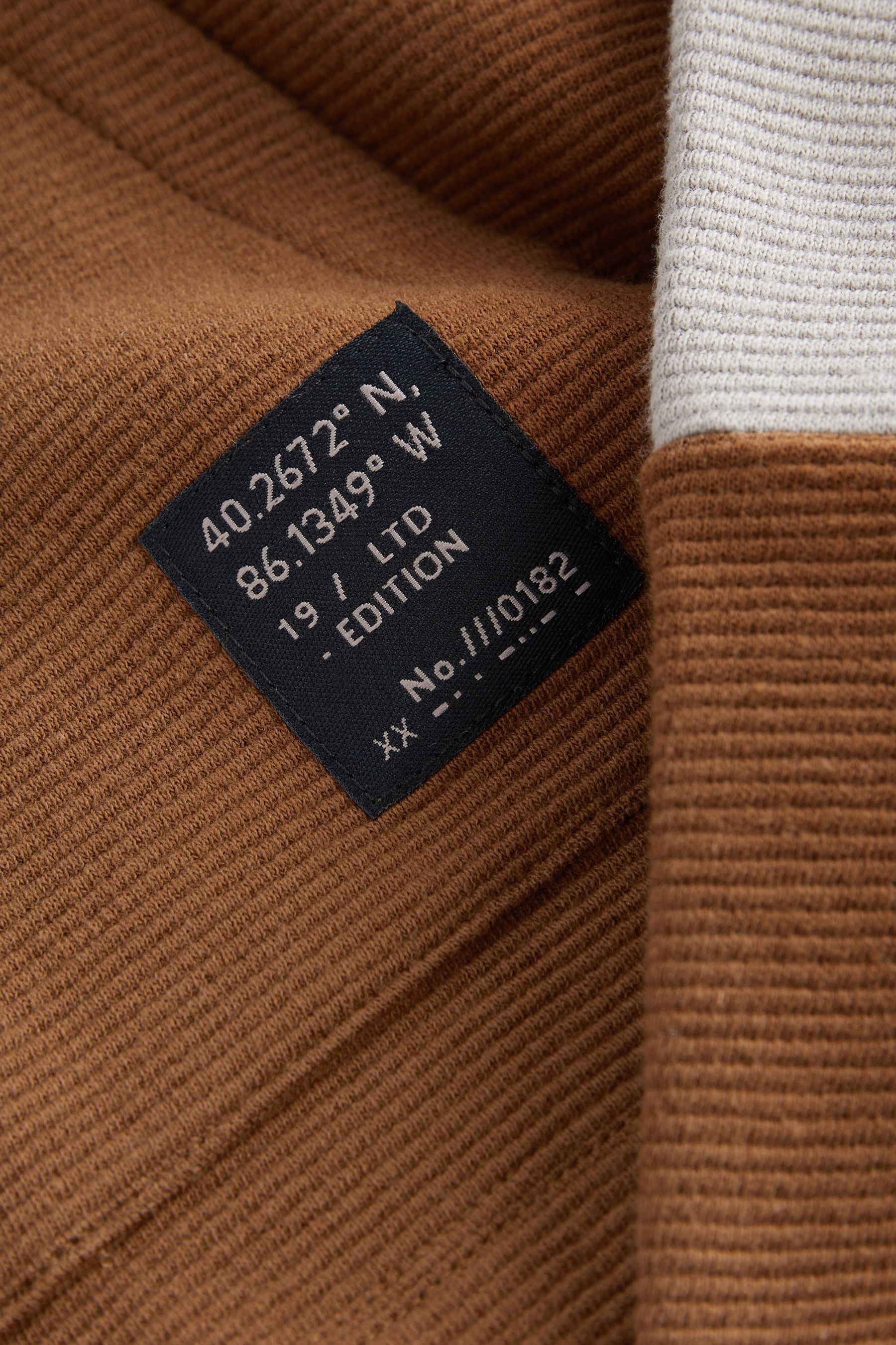 Rust Brown Textured Hoodie (3-16yrs)