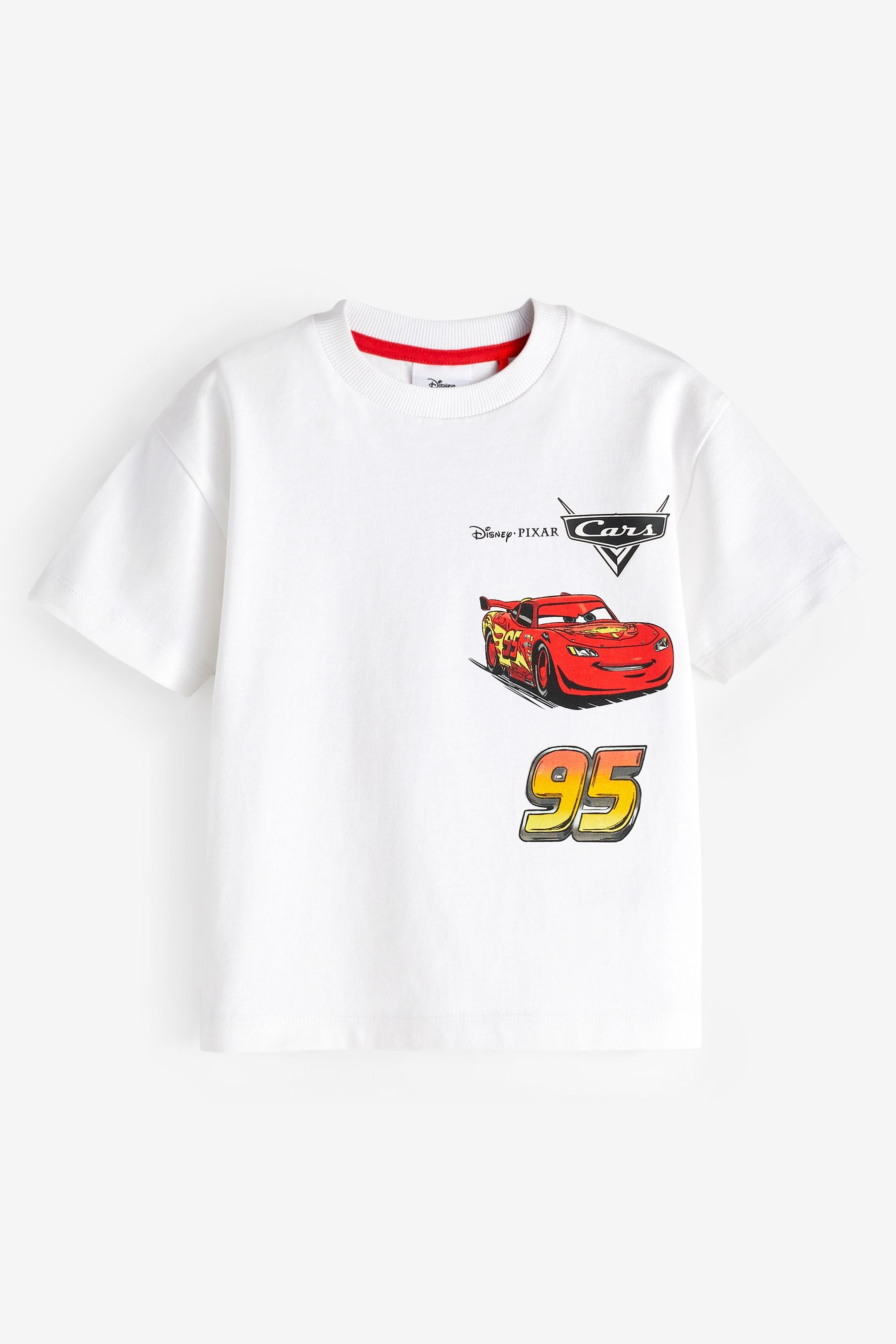 White Short Sleeve Cars T-Shirt (9mths-8yrs)