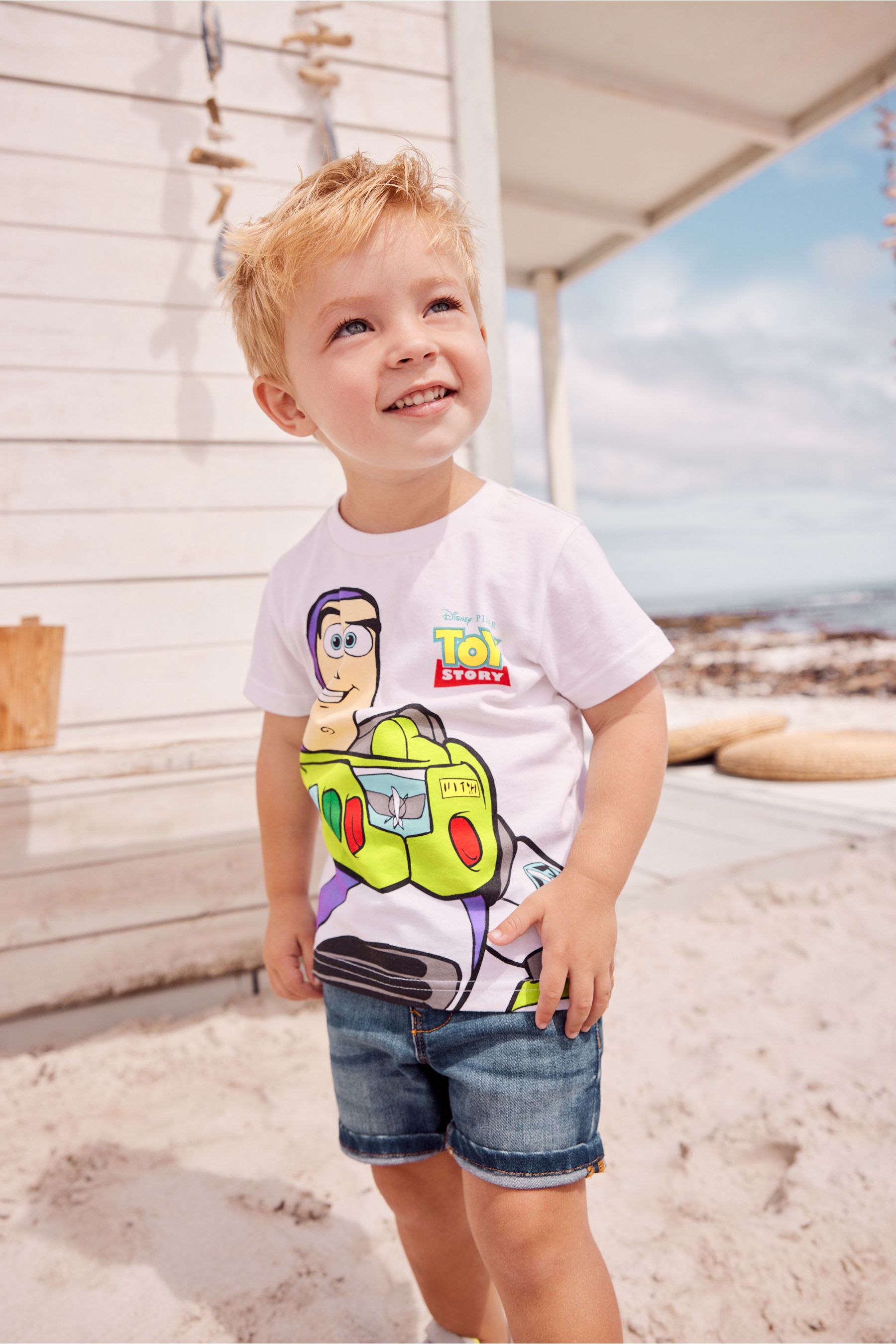 White Toy Story Buzz License T-Shirt (3mths-8yrs)