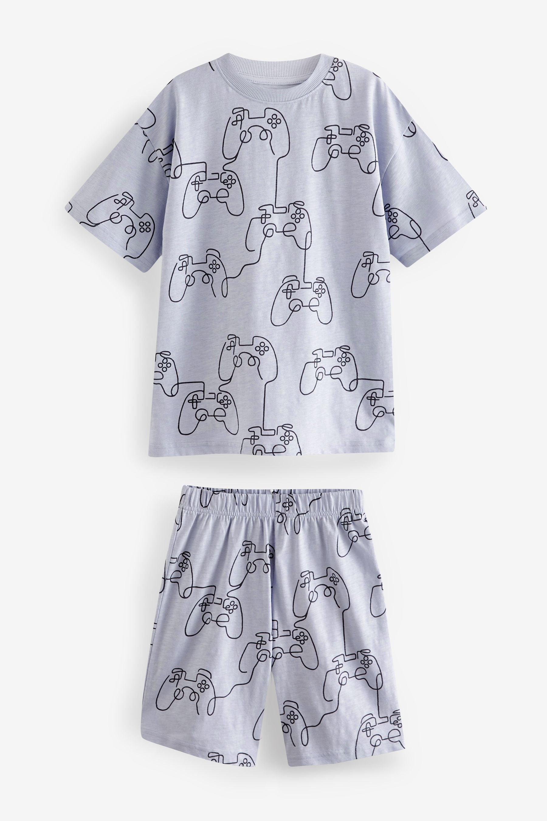 Multi Pastel Linear Character Short Pyjamas 3 Pack (3-16yrs)