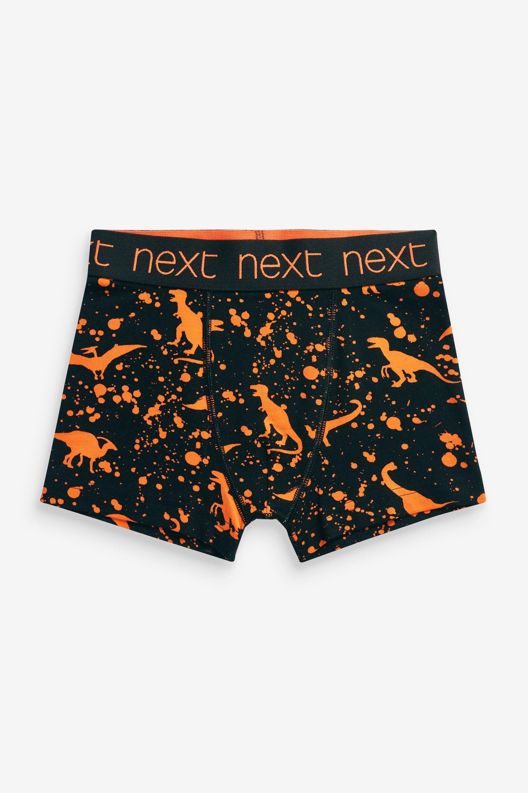 Black Dino Splat Trunks 5 Pack (2-16yrs)