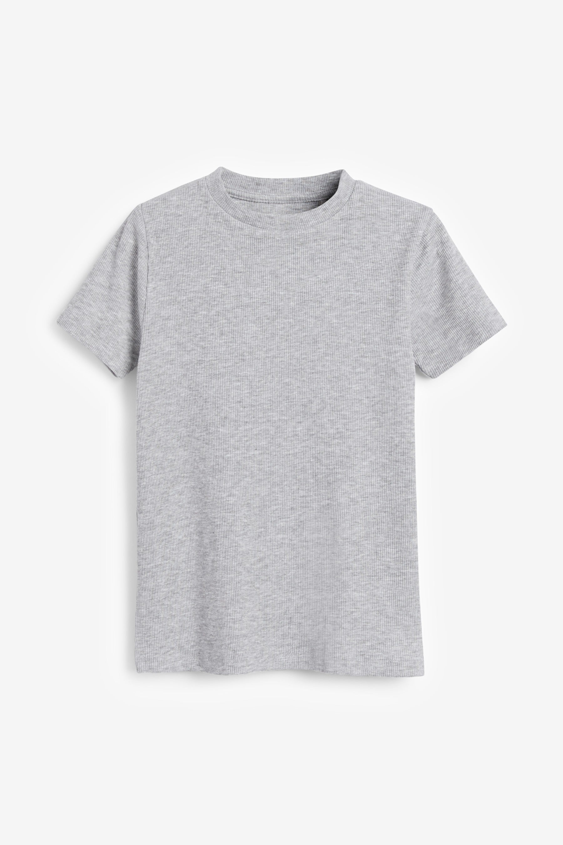 Grey/White 3 Pack Cotton Rib T-Shirts (1.5-16yrs)