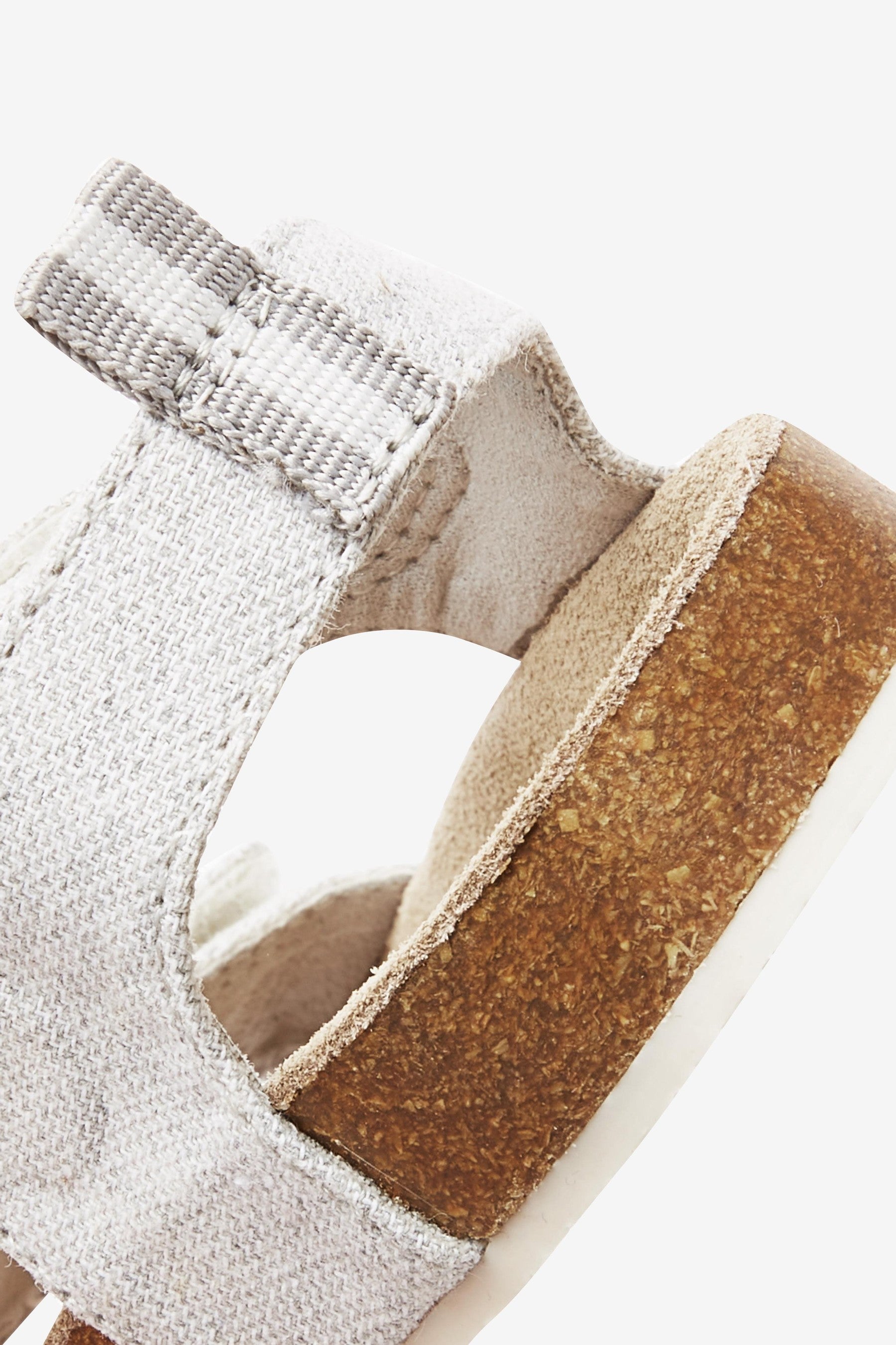 Grey Corkbed Comfort Sandals