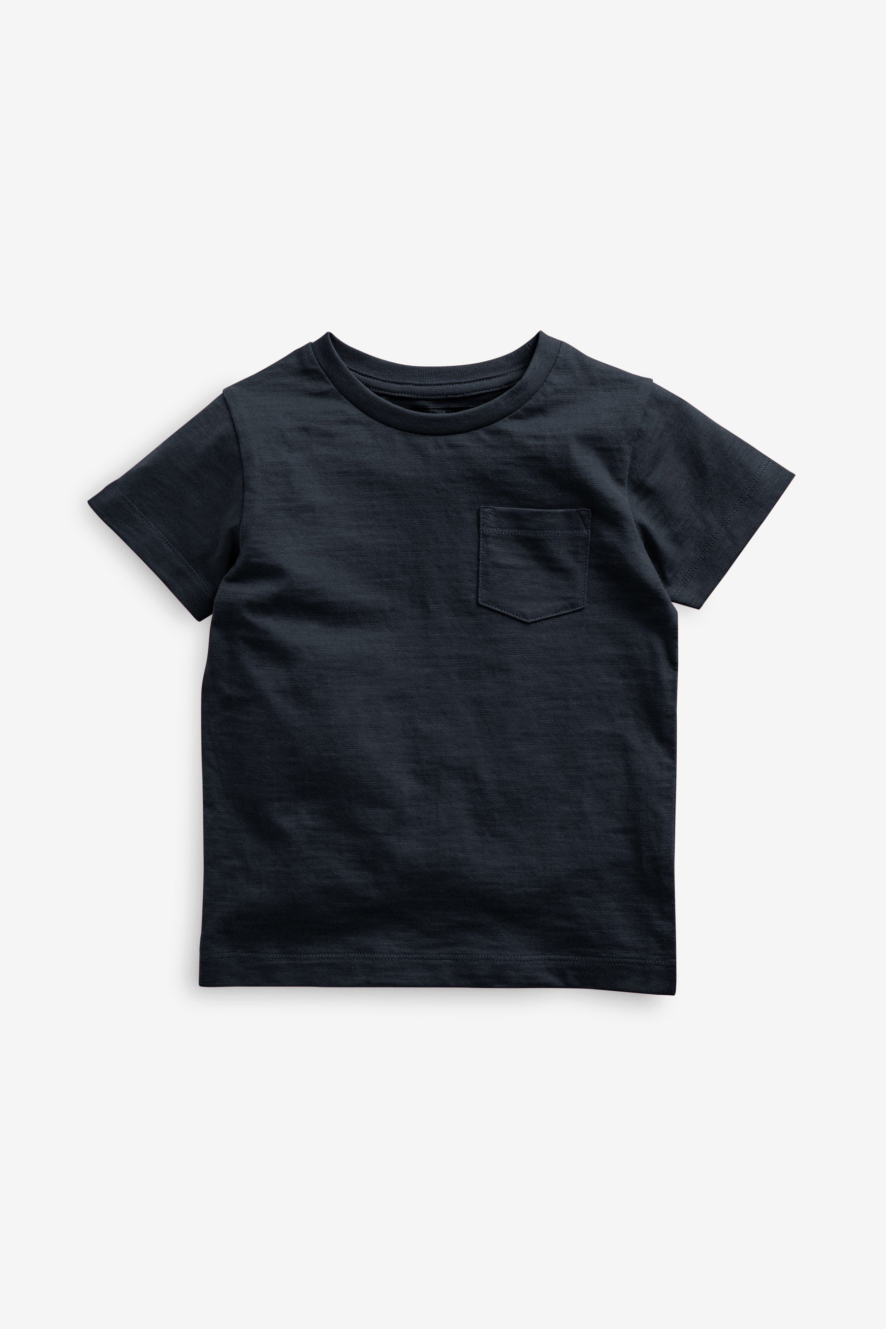 Navy Blue Short Sleeve Plain T-Shirt (3mths-7yrs)