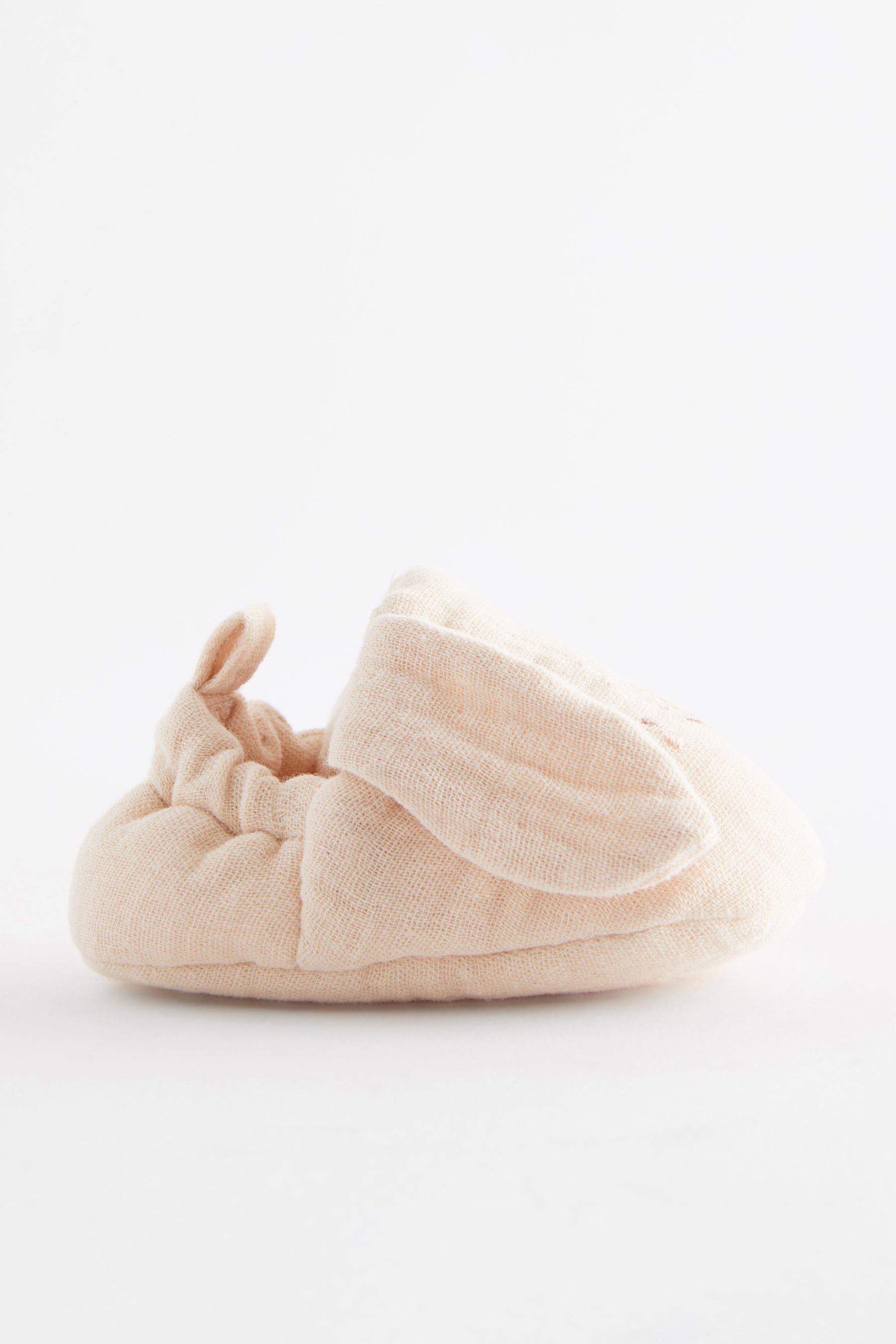 Neutral Bunny Character Slip-On Baby Shoes (0-24mths)