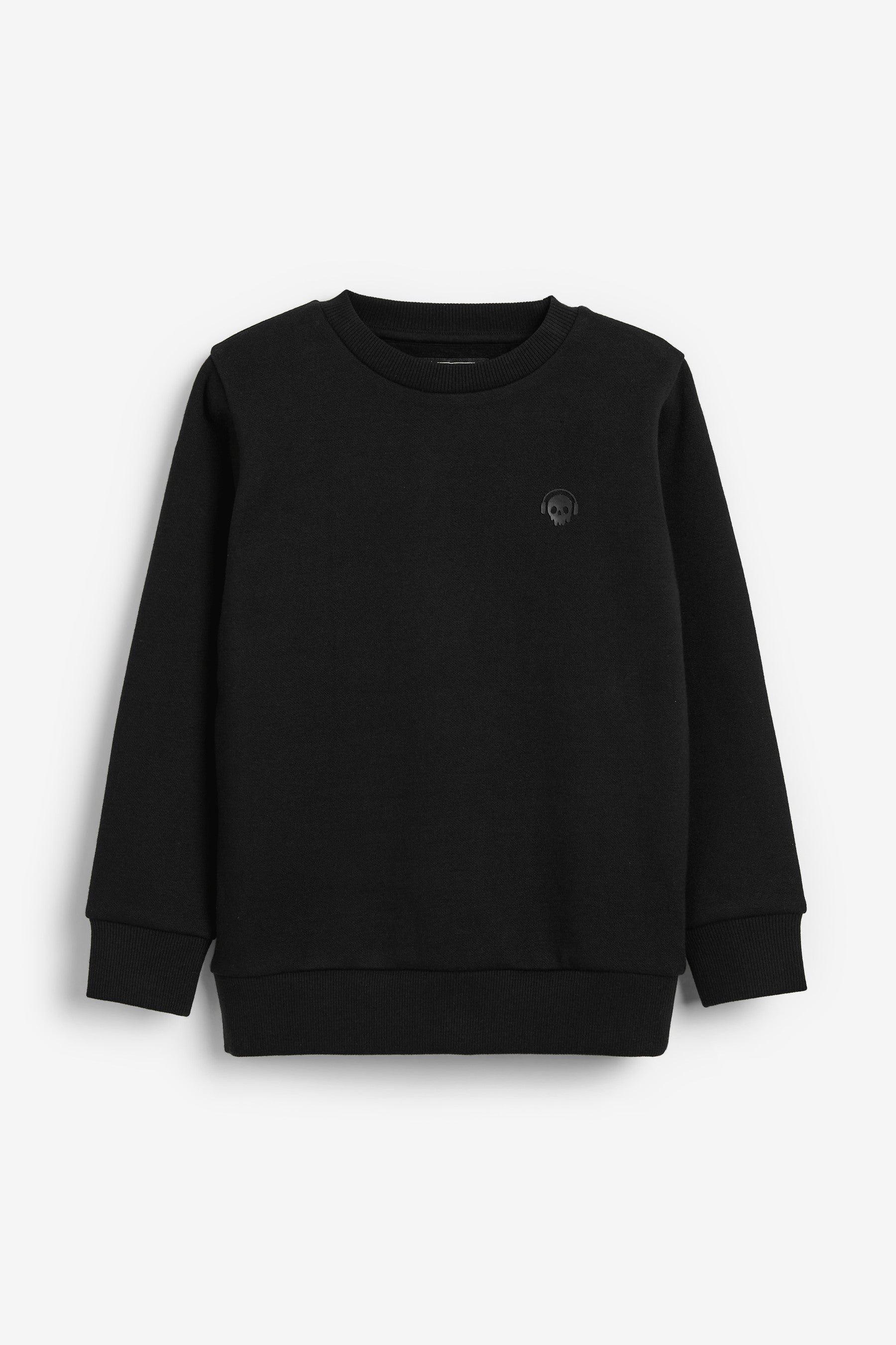 Black Sweatshirt Set Heavyweight Plain (3-16yrs)