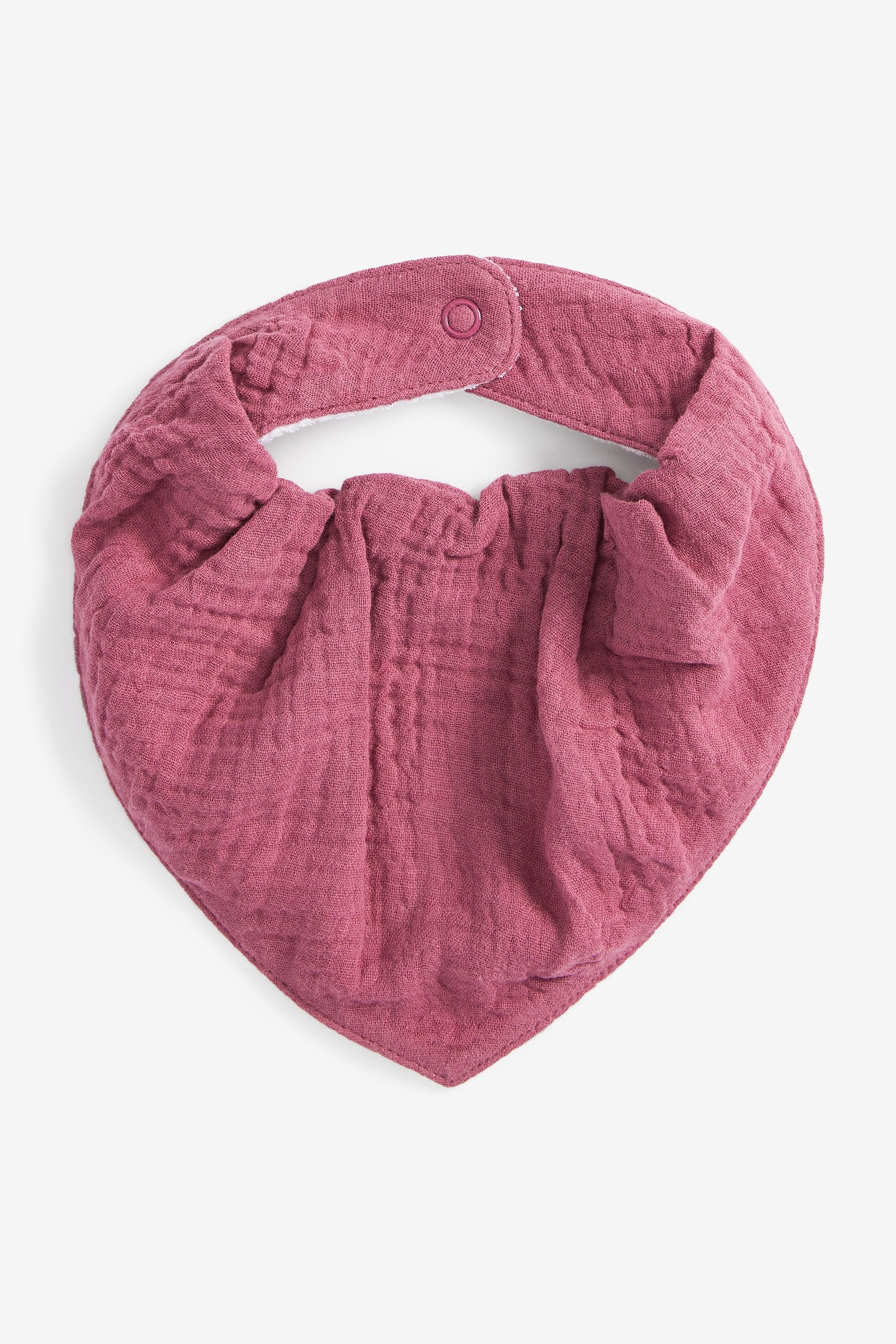 Pink Muslin Dribble Baby Bibs 3 Pack