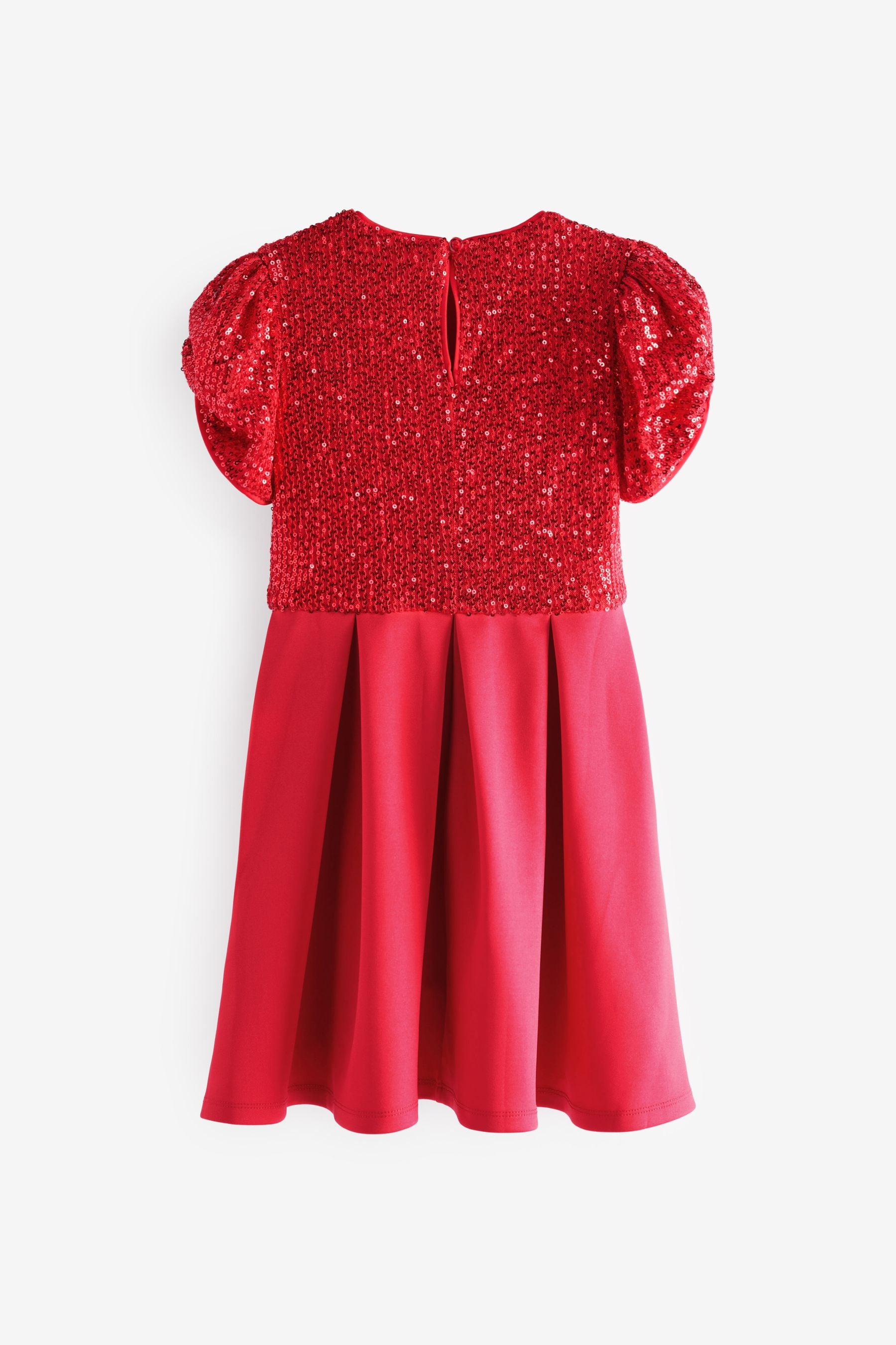 Red Scuba Occassion Dress (1.5-16yrs)