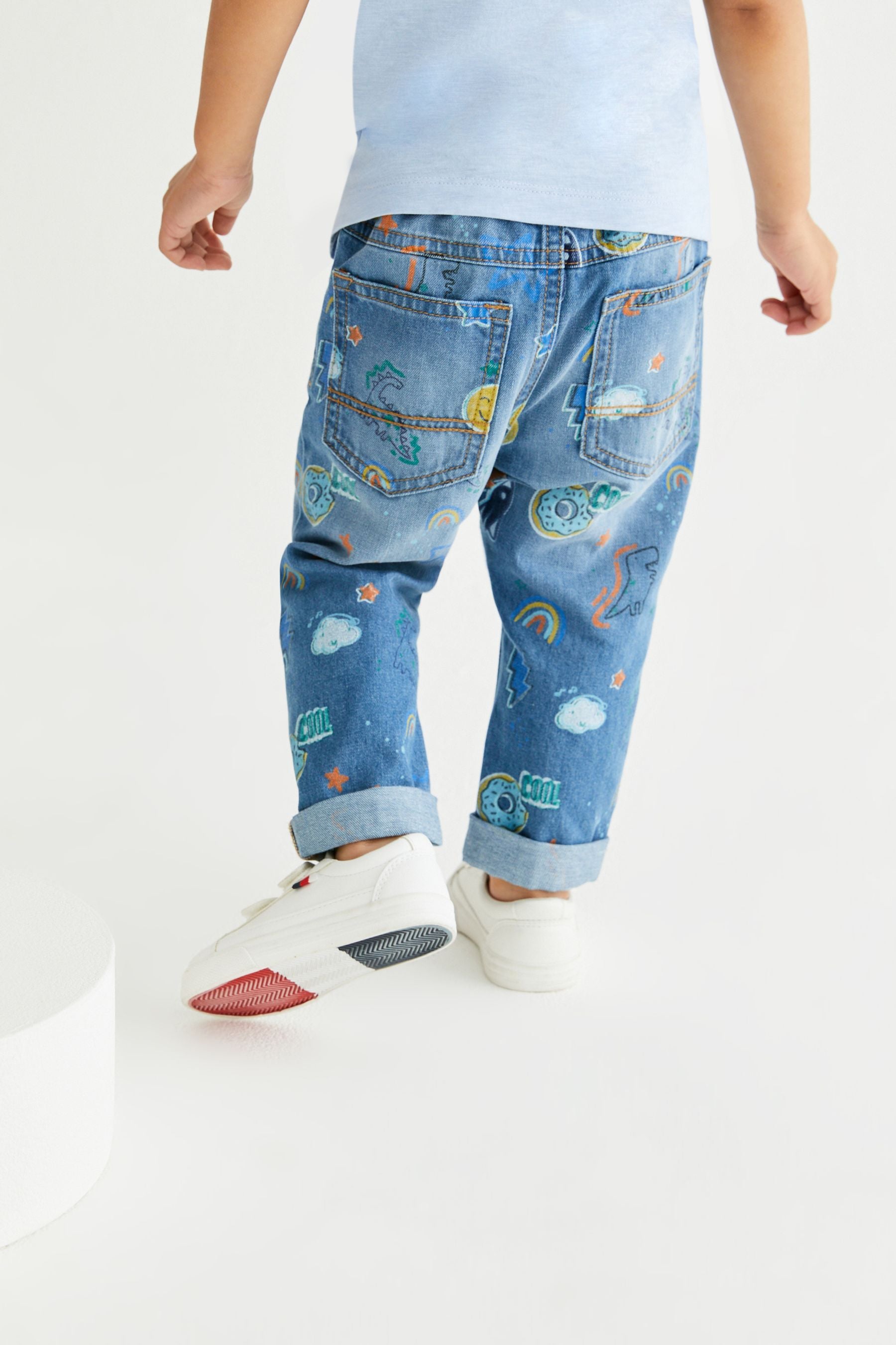 Denim Inky Blue Character Print Jeans (6mths-7yrs)