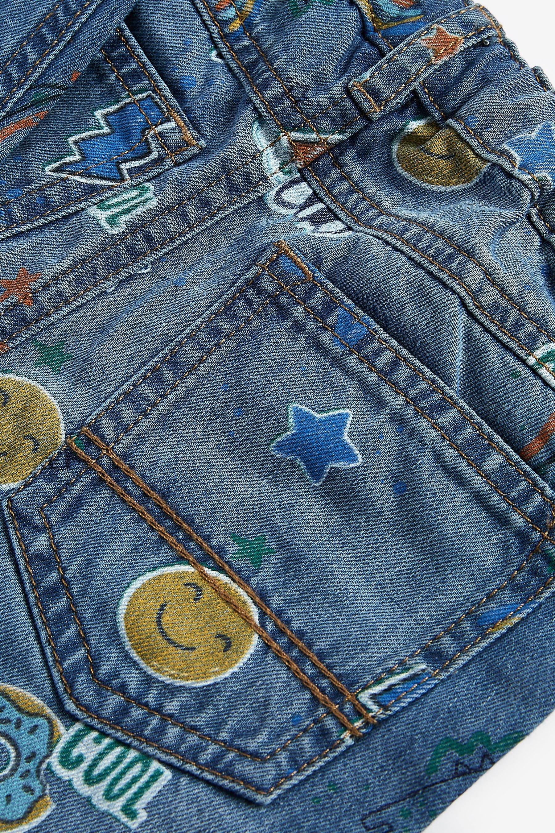 Denim Inky Blue Character Print Jeans (6mths-7yrs)