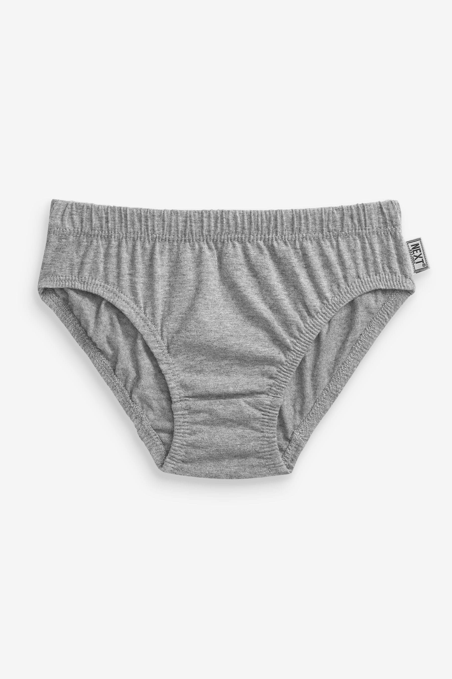 Black/Grey 7 Pack Briefs (1.5-16yrs)