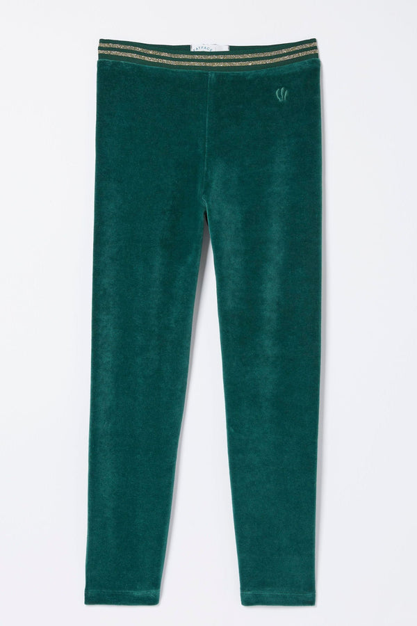 Green FatFace Velvet Leggings