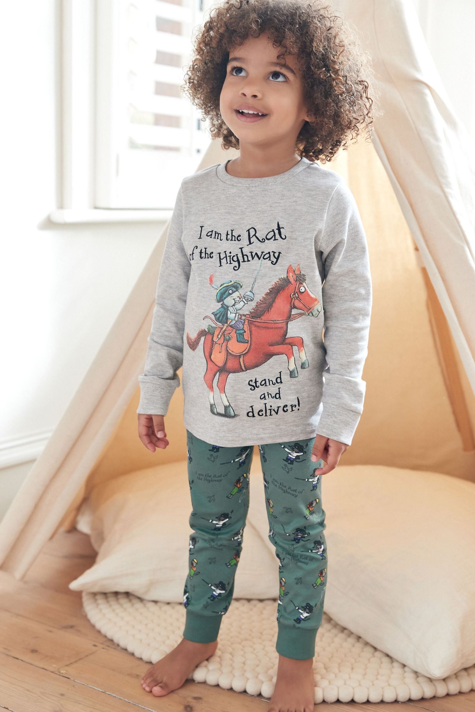 Green Stickman Snuggle Pyjamas (9mths-9yrs)